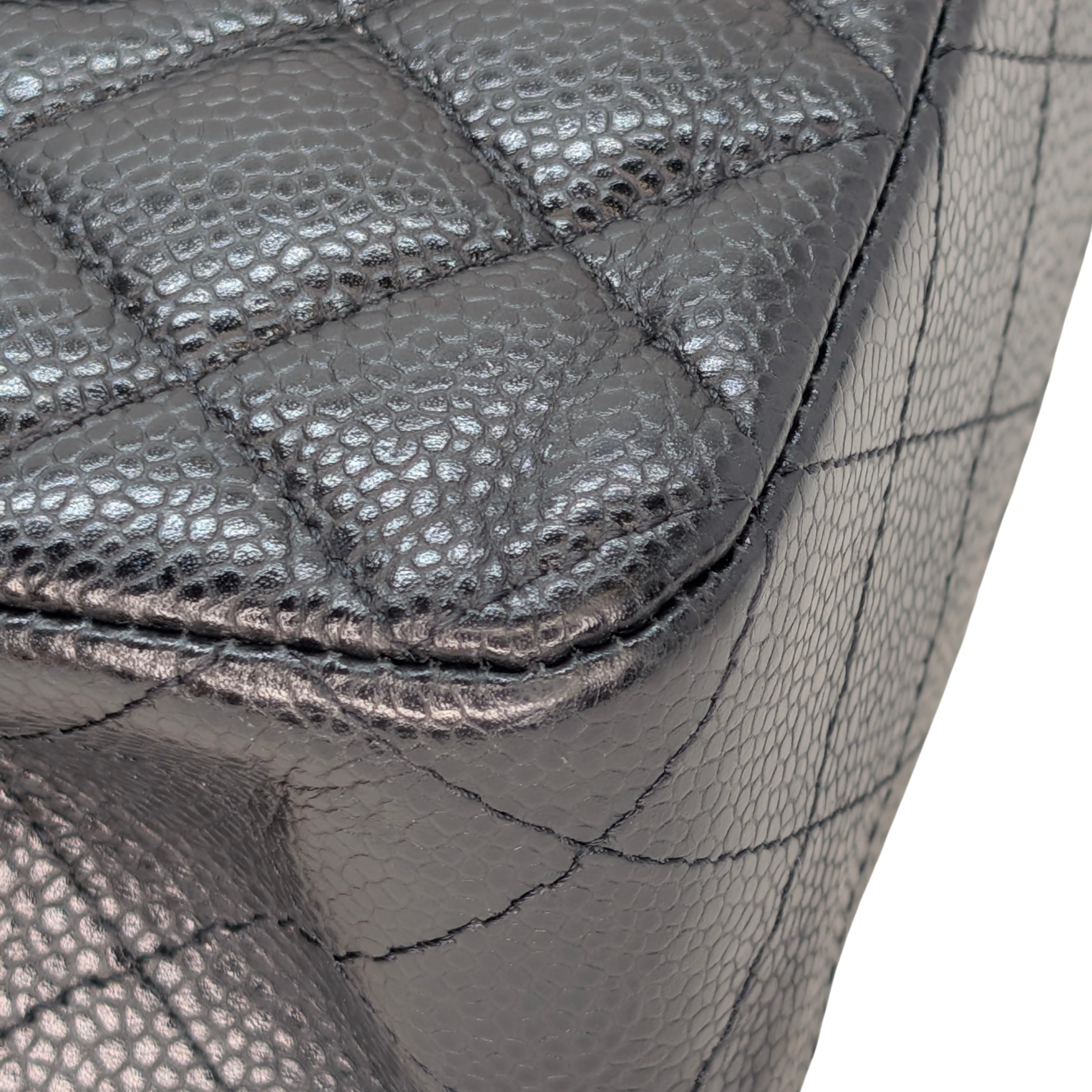 Chanel Medium Classic Double Flap Caviar Leather Black