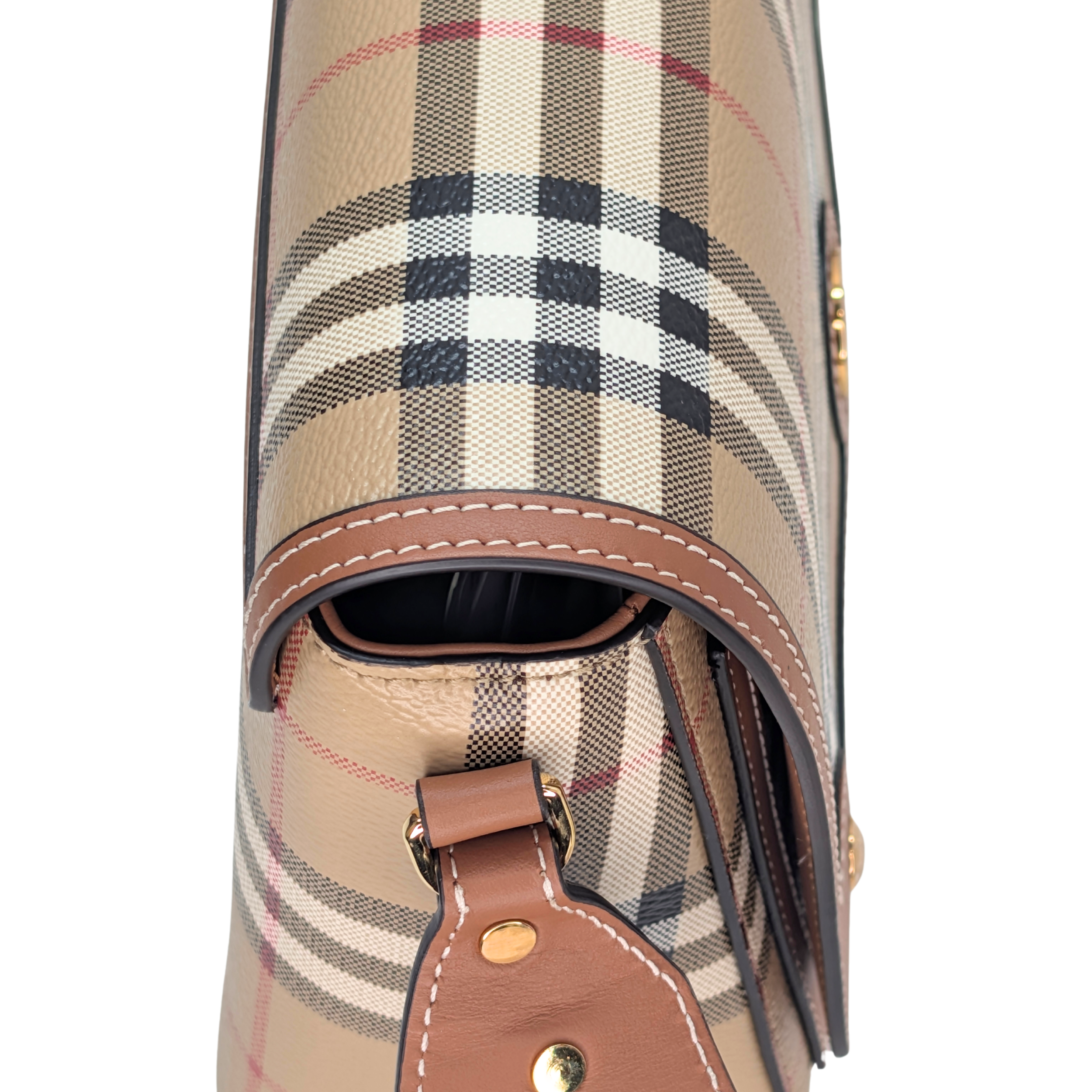 Burberry Note Check Crossbody Bag