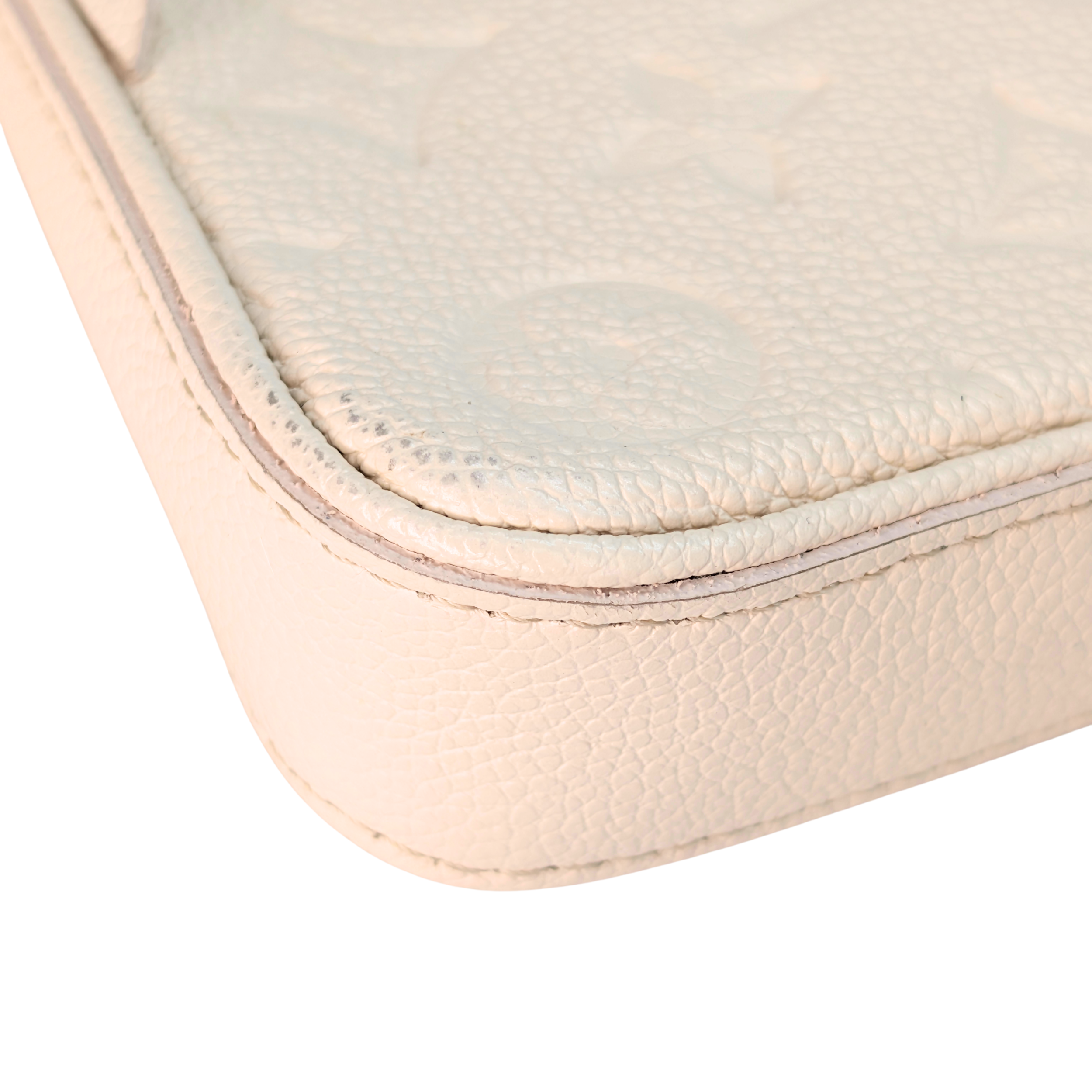 Louis Vuitton Easy Pouch On Strap Empreinte Leather White