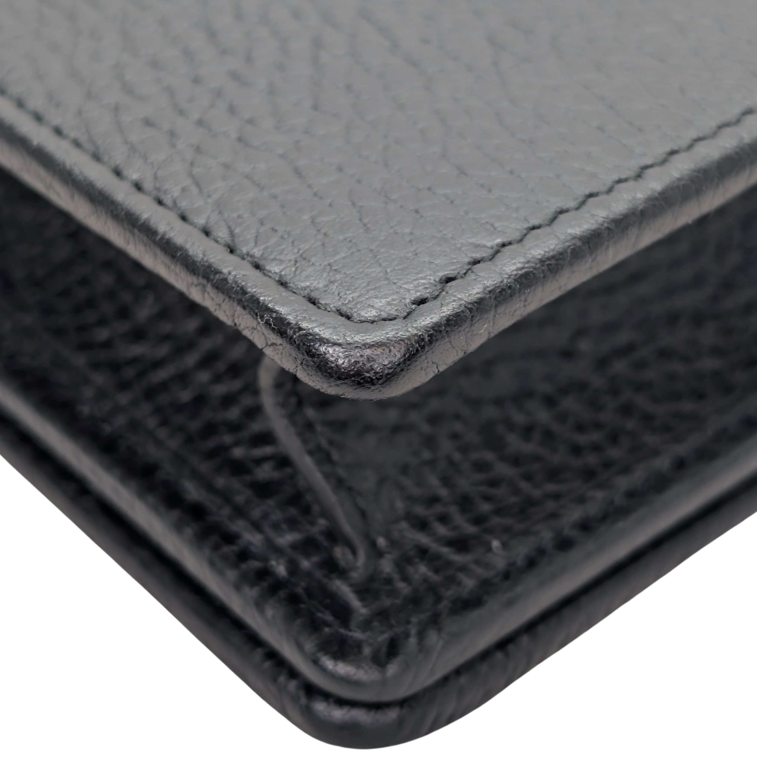 Gucci GG Marmont wallet on Chain Black