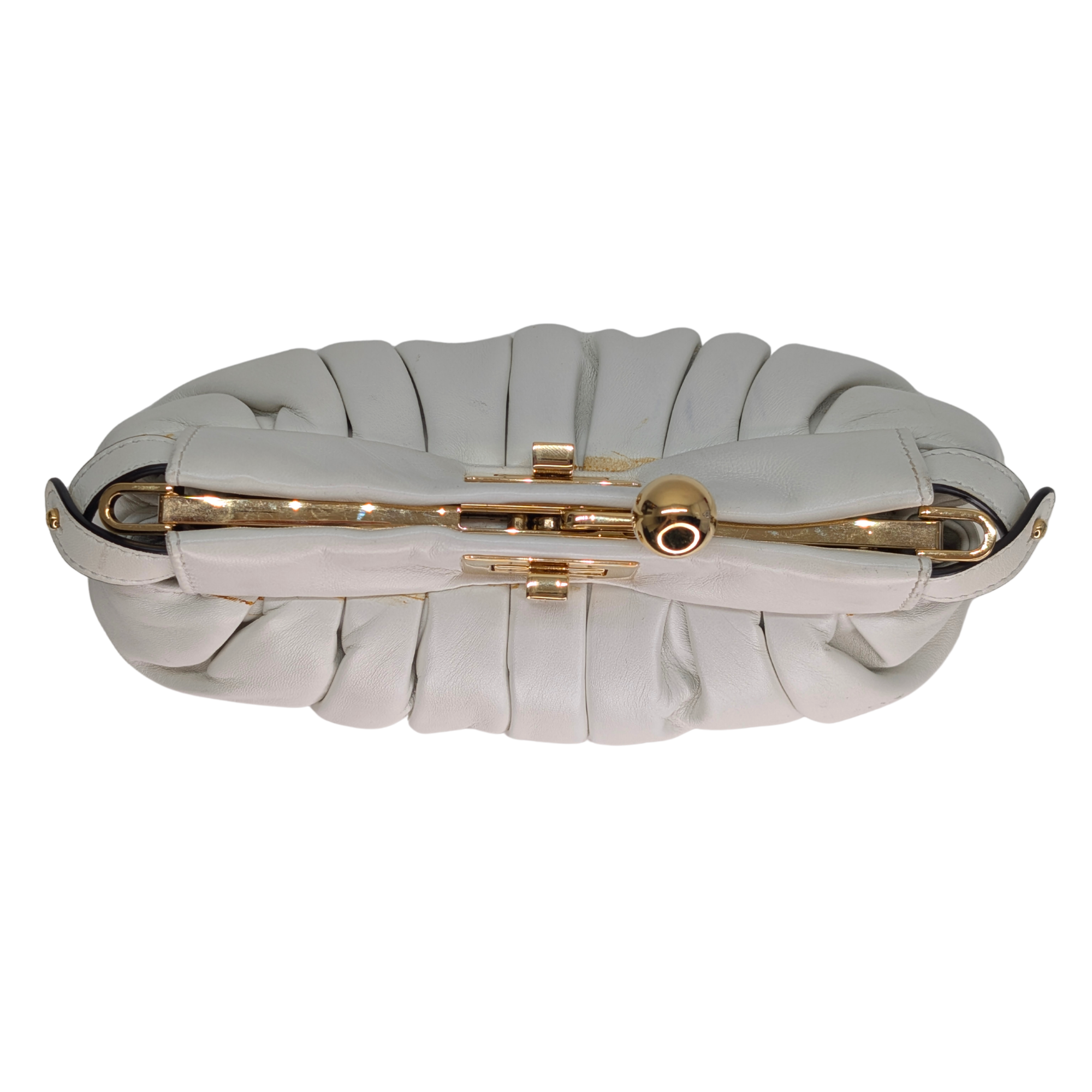 Fendi Peekaboo Click Handbag White