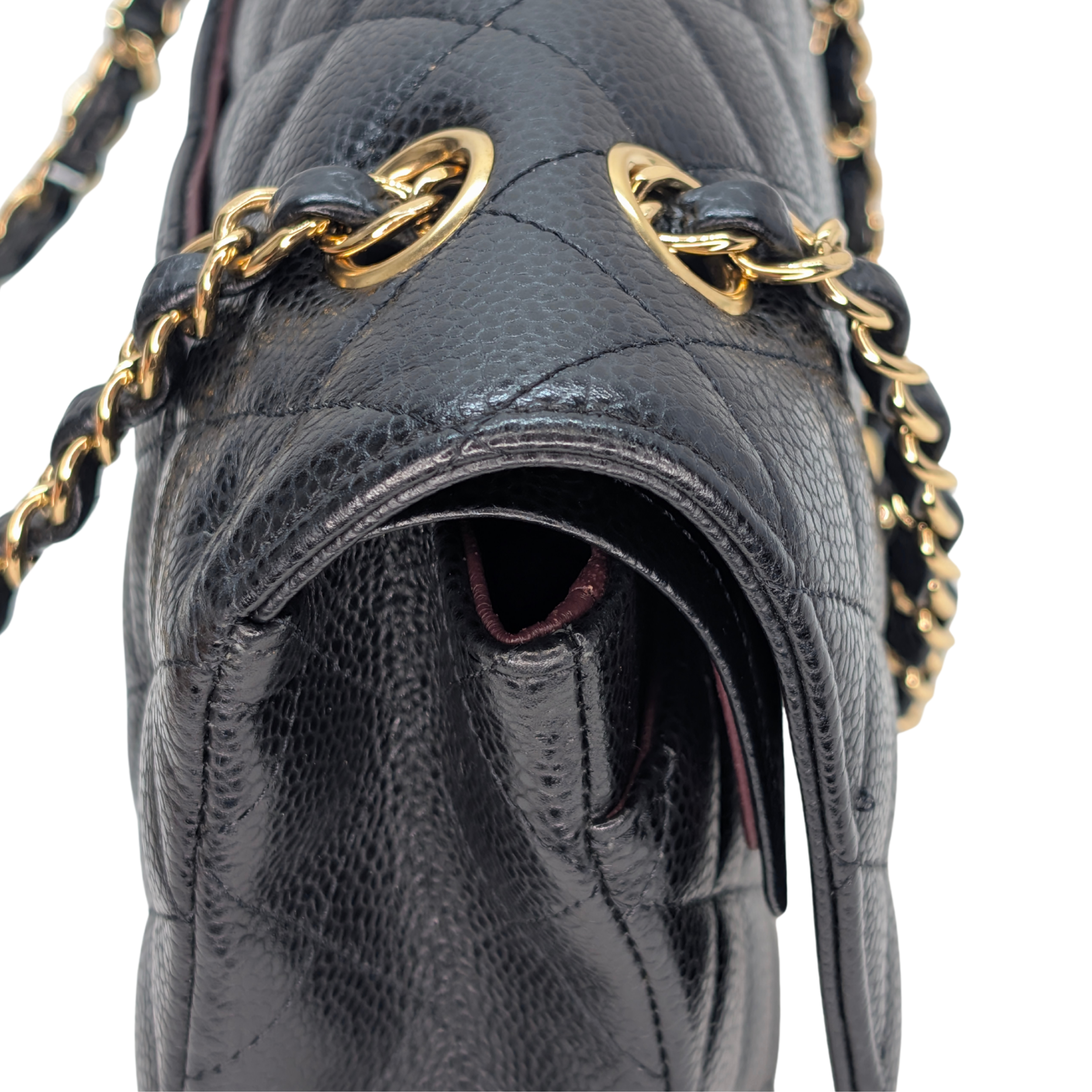 Chanel Medium Classic Double Flap Caviar Leather Black