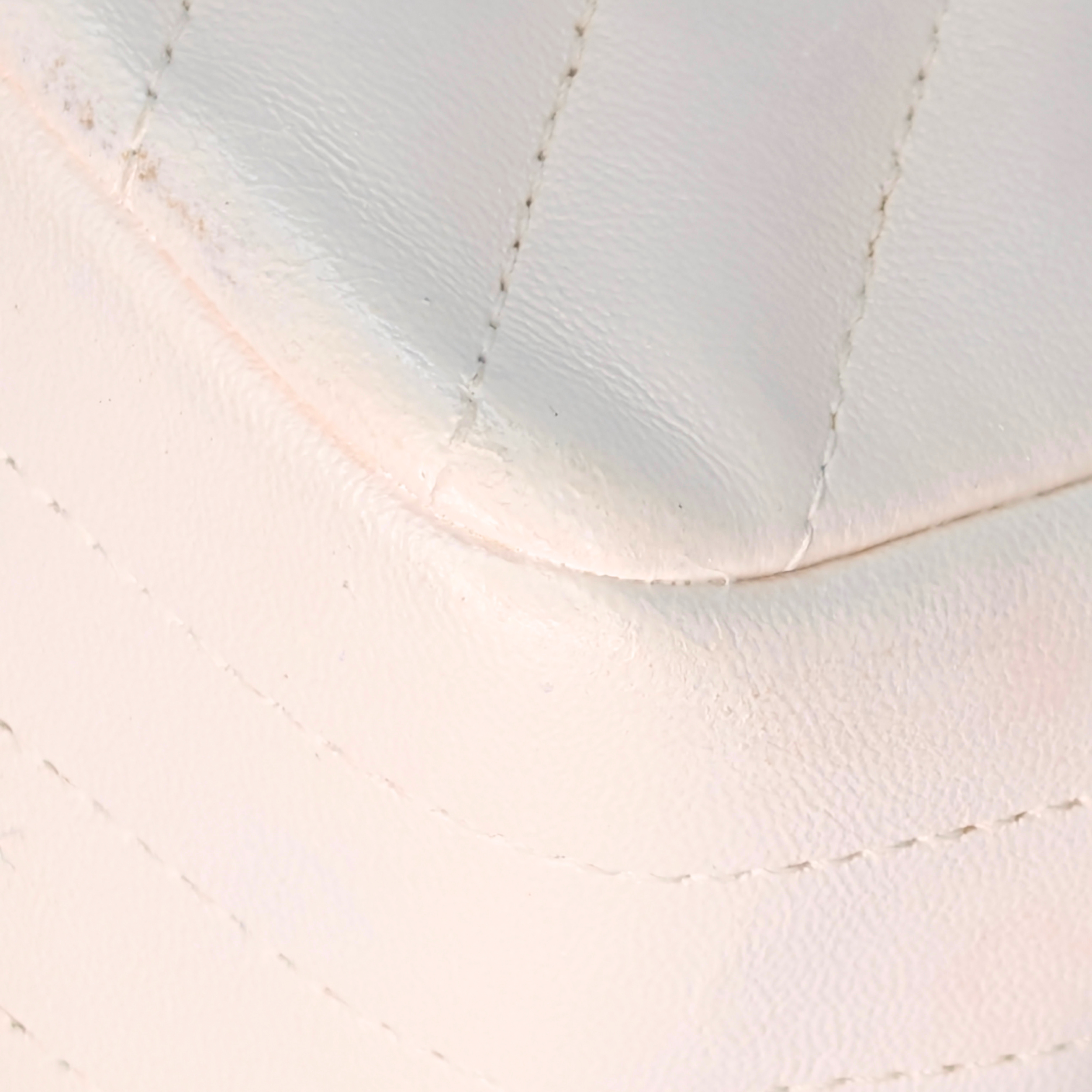 Chanel Mini Flap Bag Chevron lambskin White