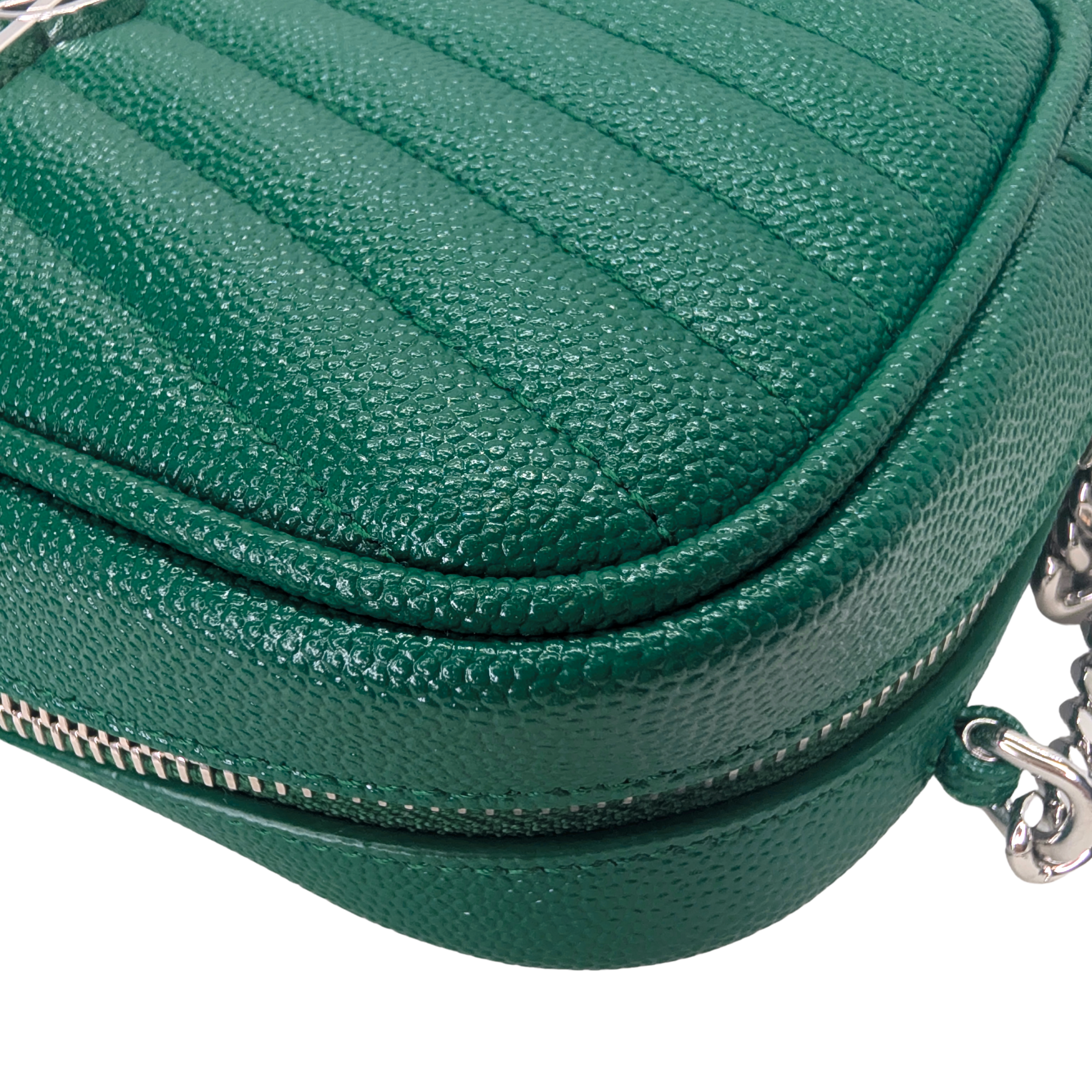 Saint Laurent Mini Lou Camera Bag Green