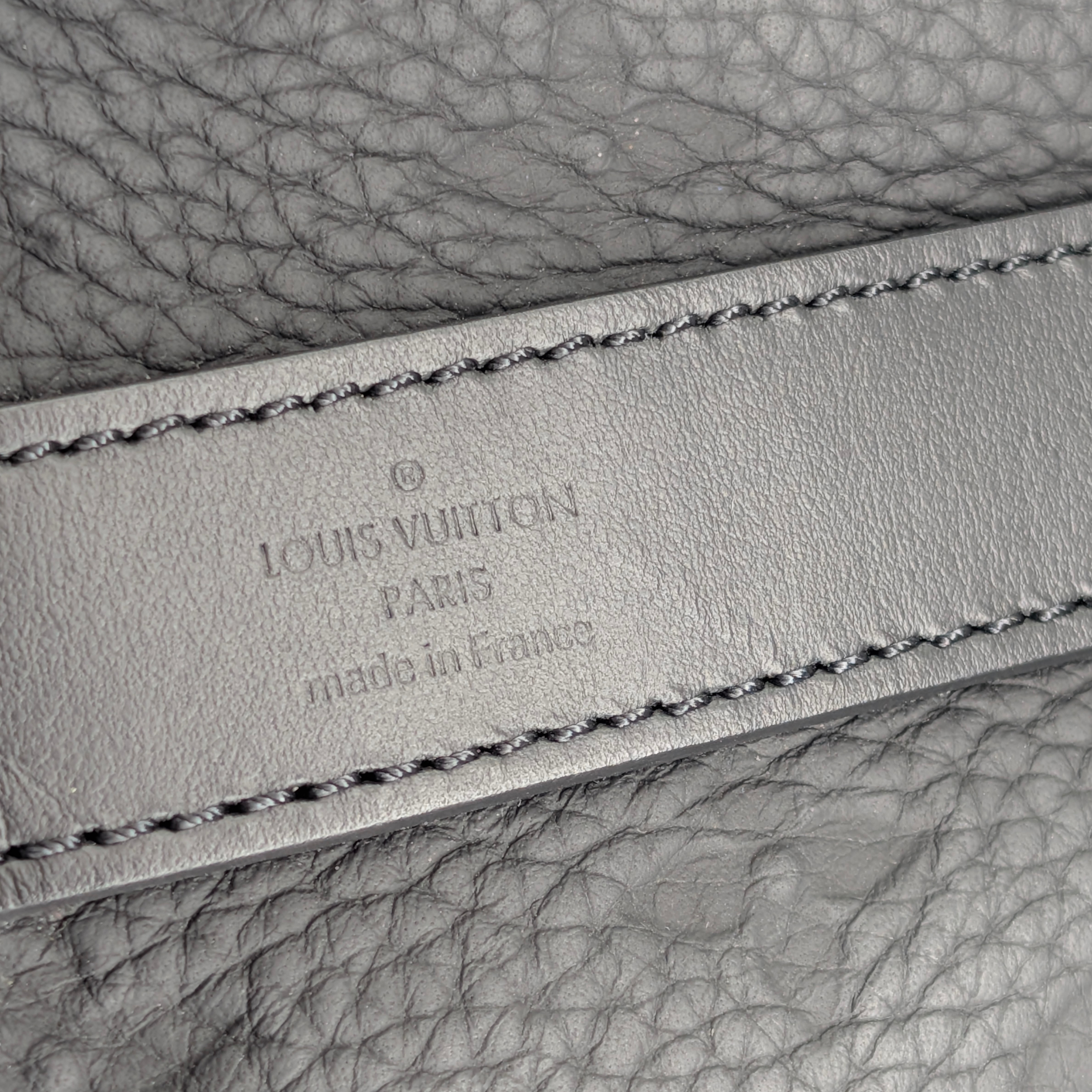 Louis Vuitton Keepall 25 Bandouliere Taurillon Monogram Leather Black