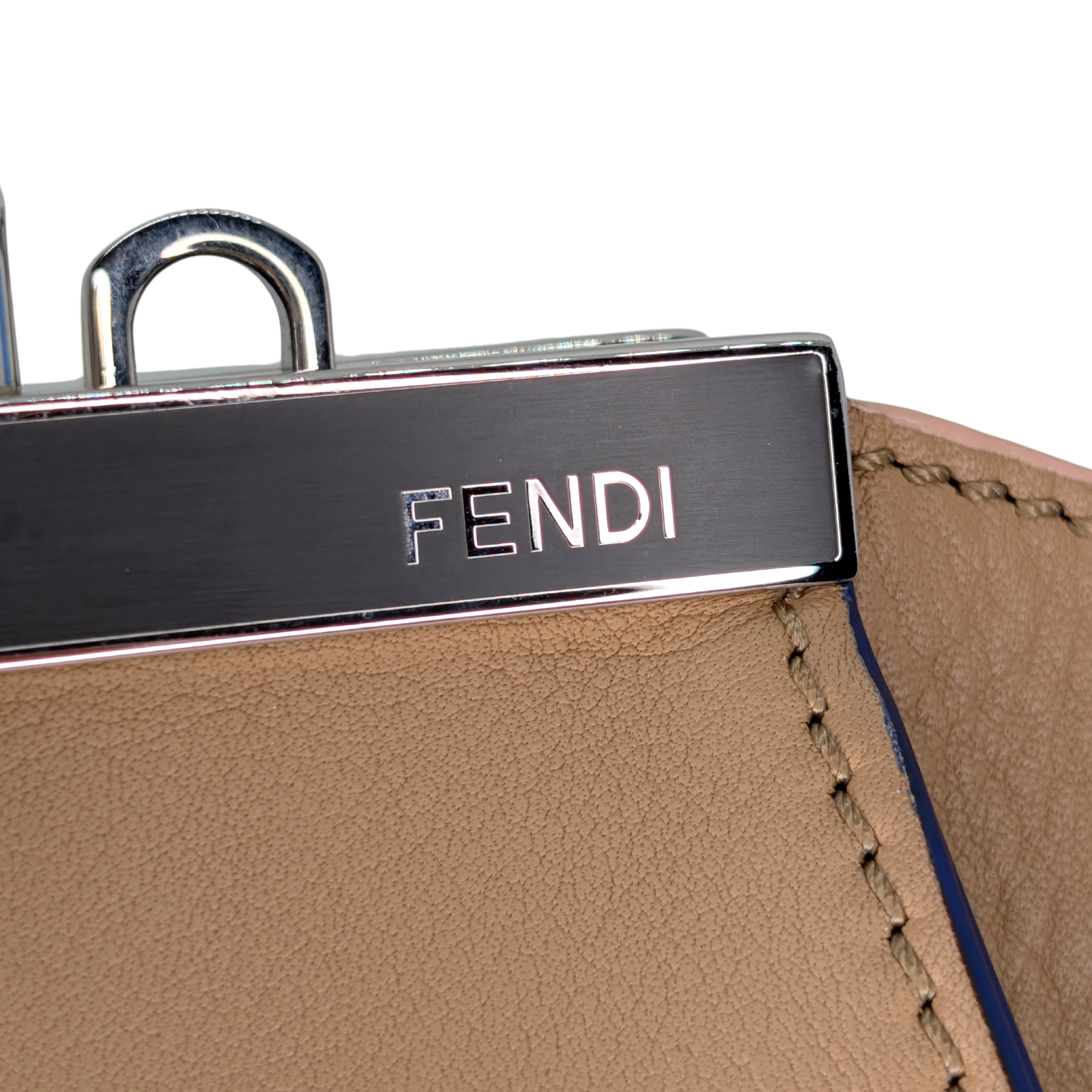 Fendi 3Jours Tote Bag Leather Camel Beige