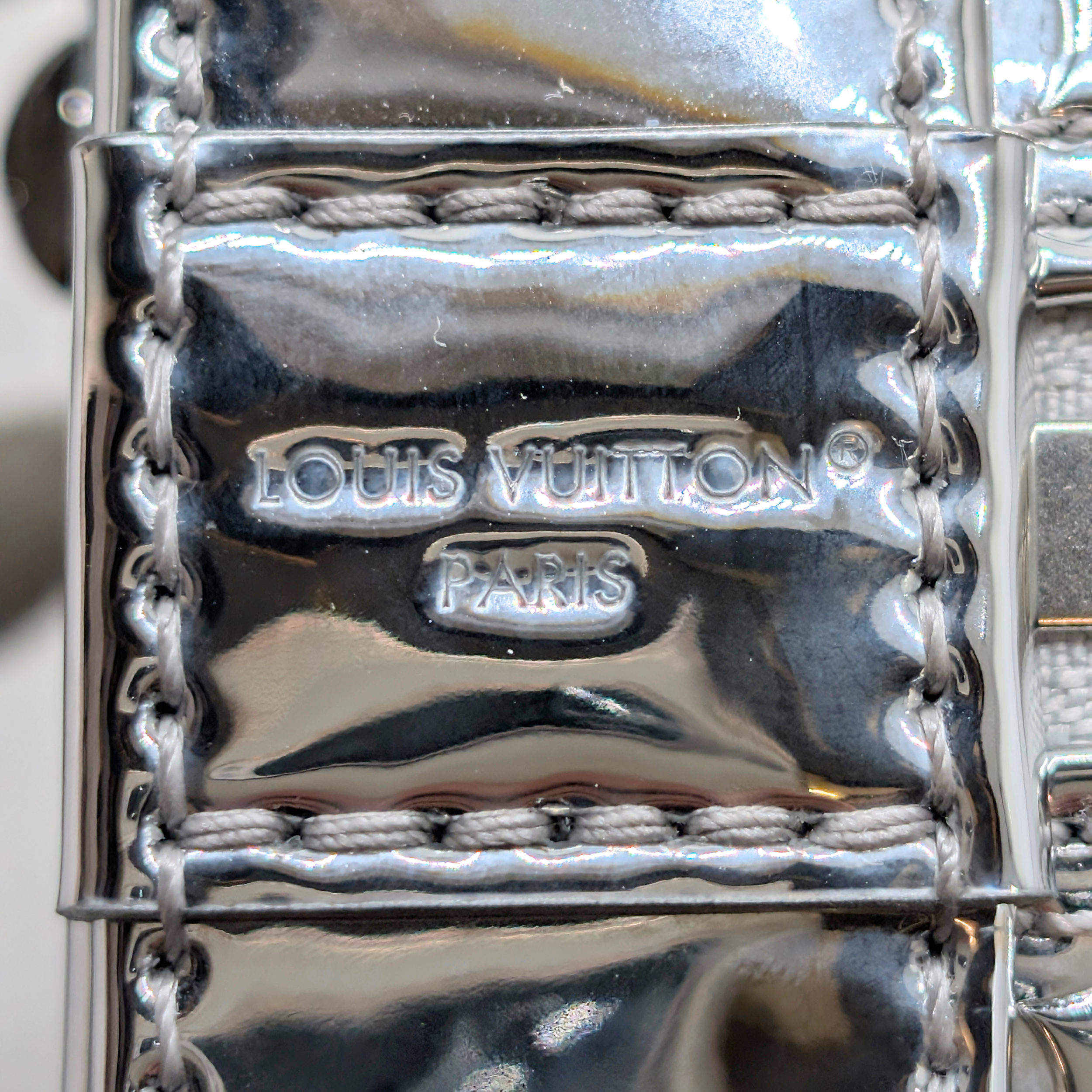 Louis Vuitton Monogram Miroir Alma BB Silver Ski Collection