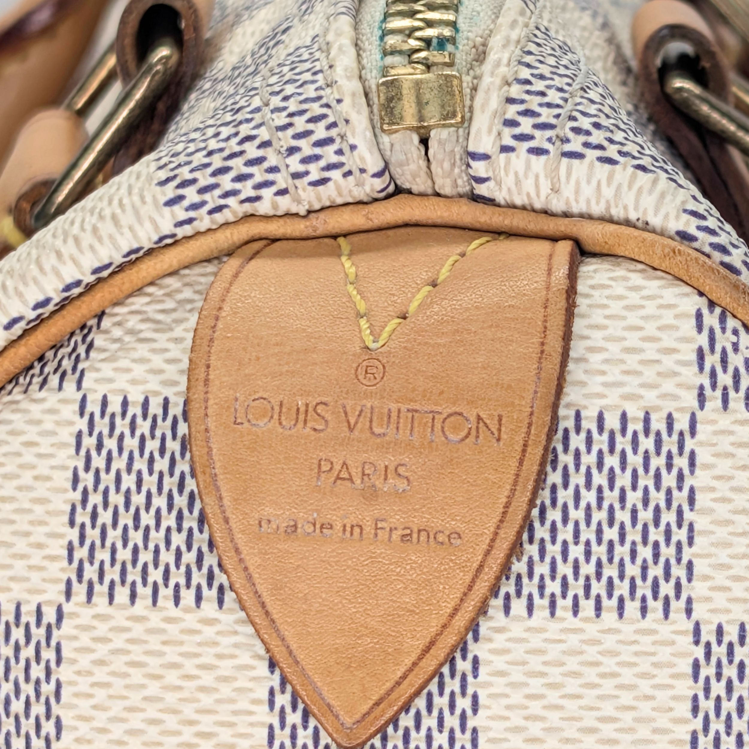 Louis Vuitton Speedy 25 Damier Azur Bag