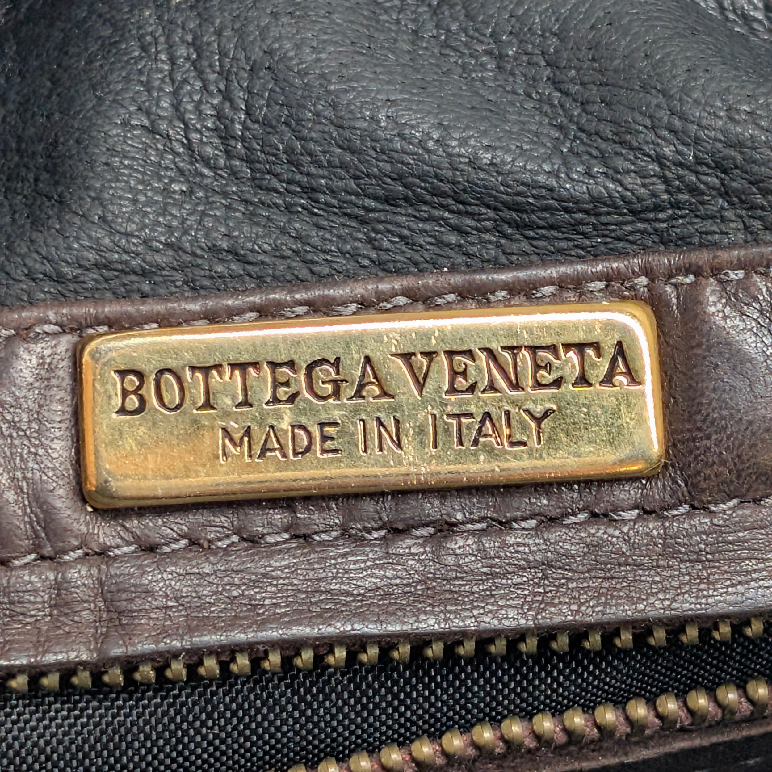 Bottega Veneta Intrecciato Leather Crossbody Bag Brown