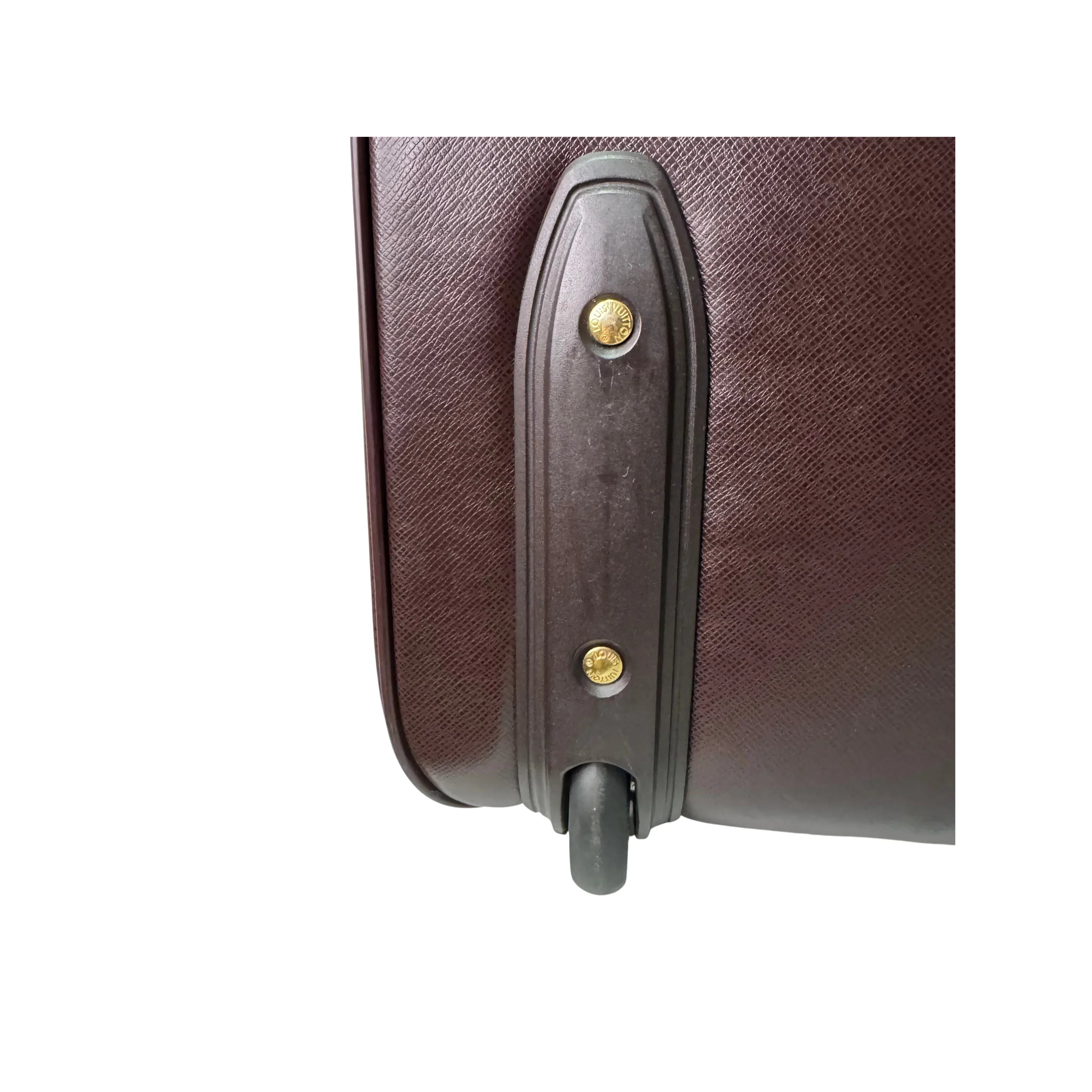 Louis Vuitton Pegase 45 Luggage Bag Leather Burgundy - Lost Designer