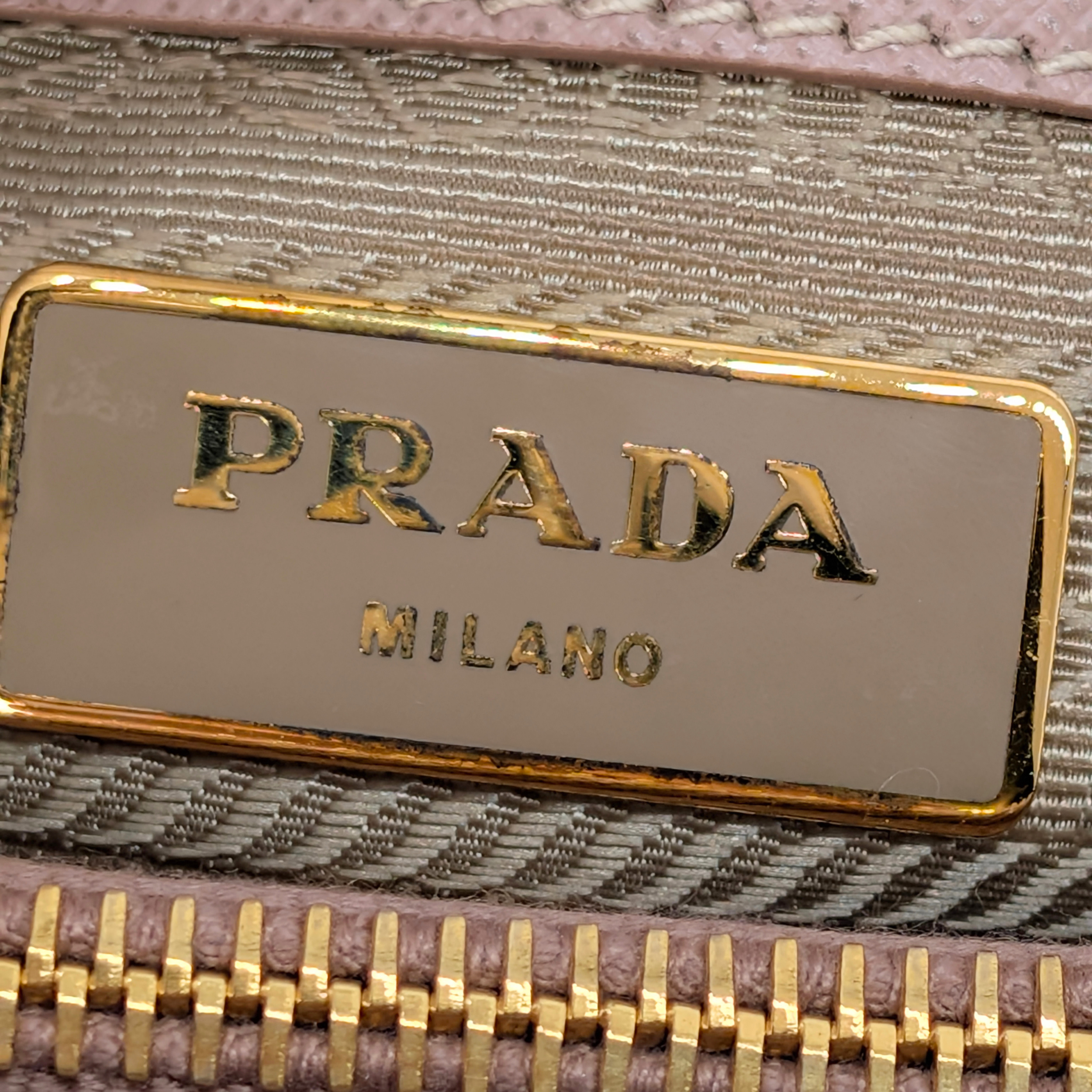 Prada Saffiano Small Galleria Lux Tote Bag Cammeo
