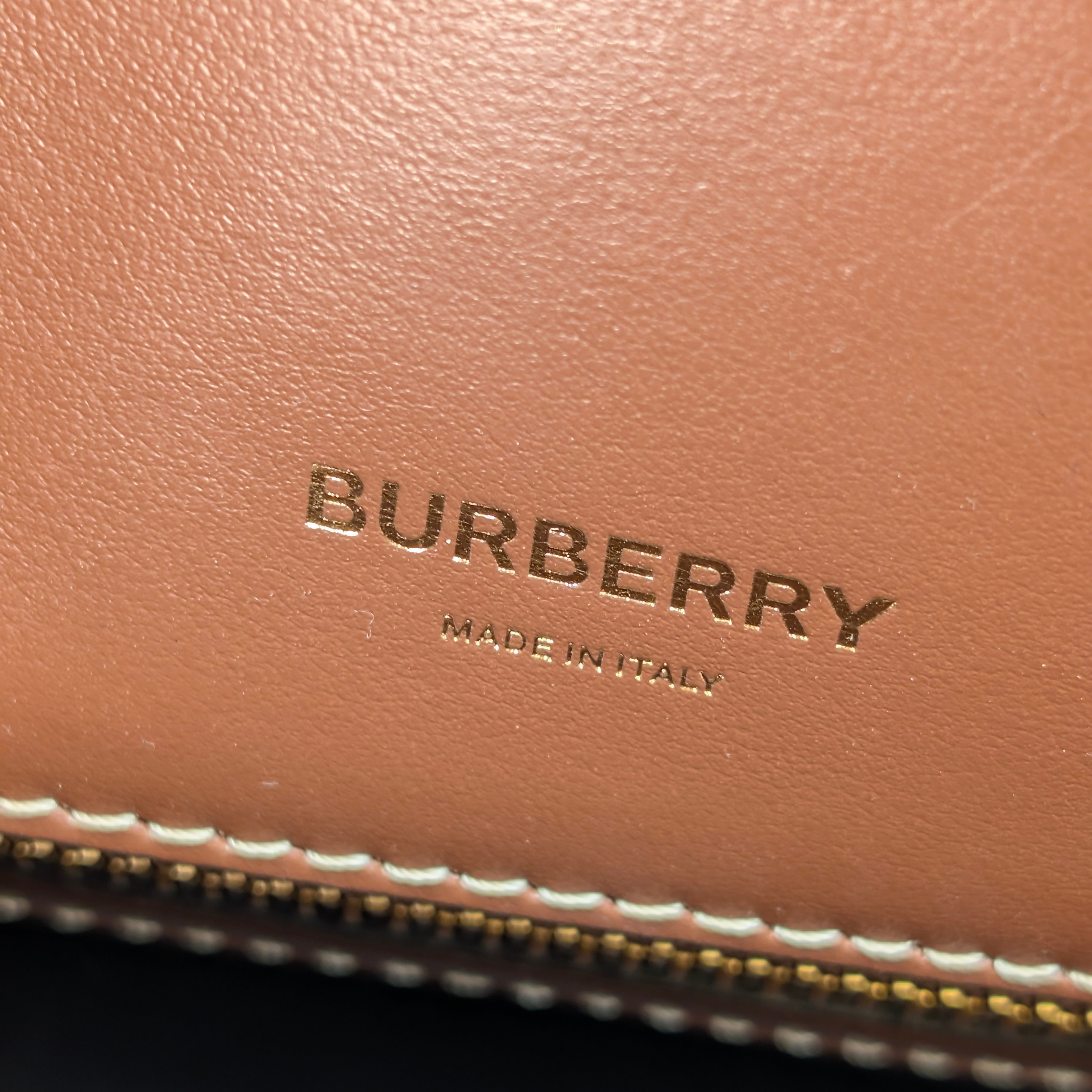 Burberry Check Title 2Way Tote Crossbody Bag