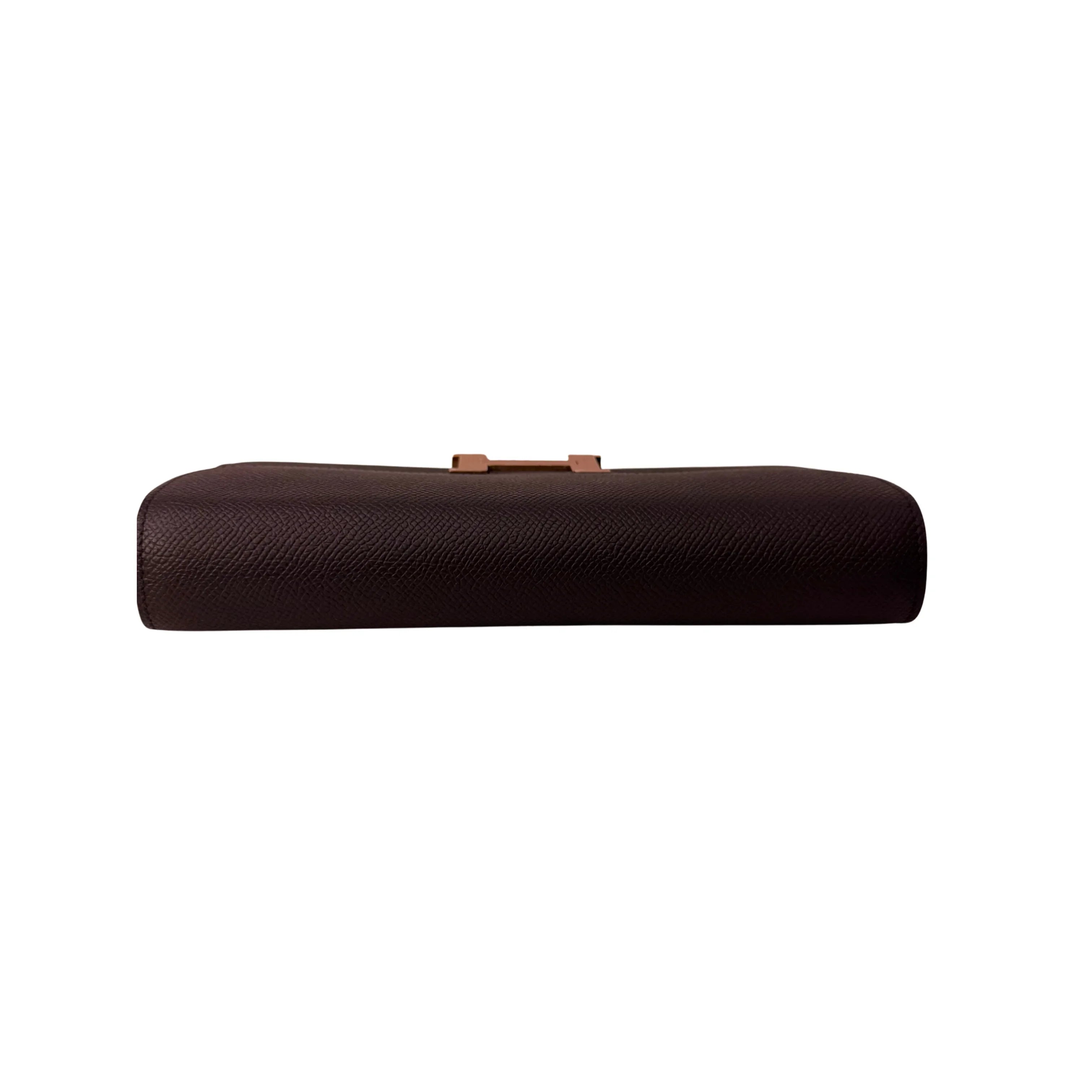 Hermes Epsom Constance To Go Black Wallet Crossbody Bag - Lost Designer