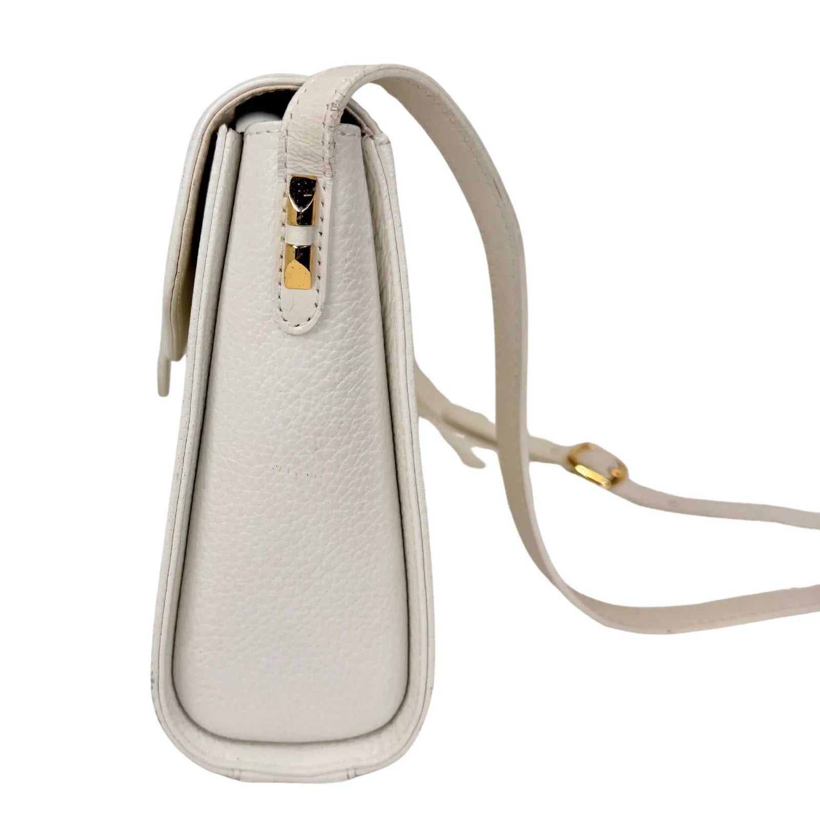 Burberry Leather Crossbody Bag white - Lost Designer