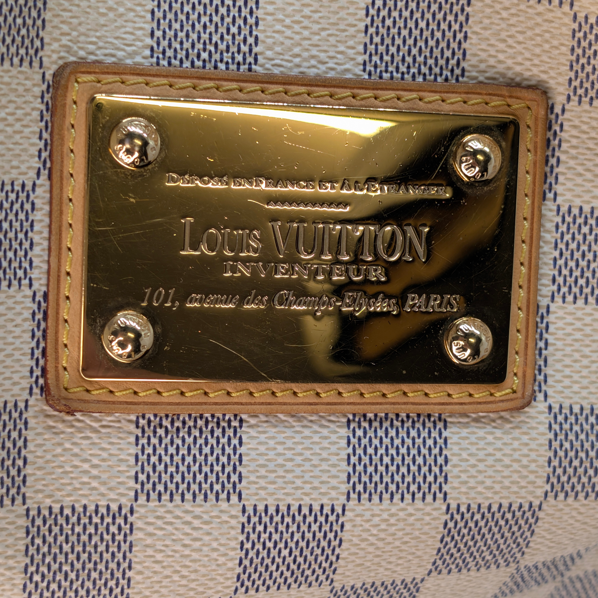 Louis Vuitton Gallera PM Damier Azur Shoulder Bag