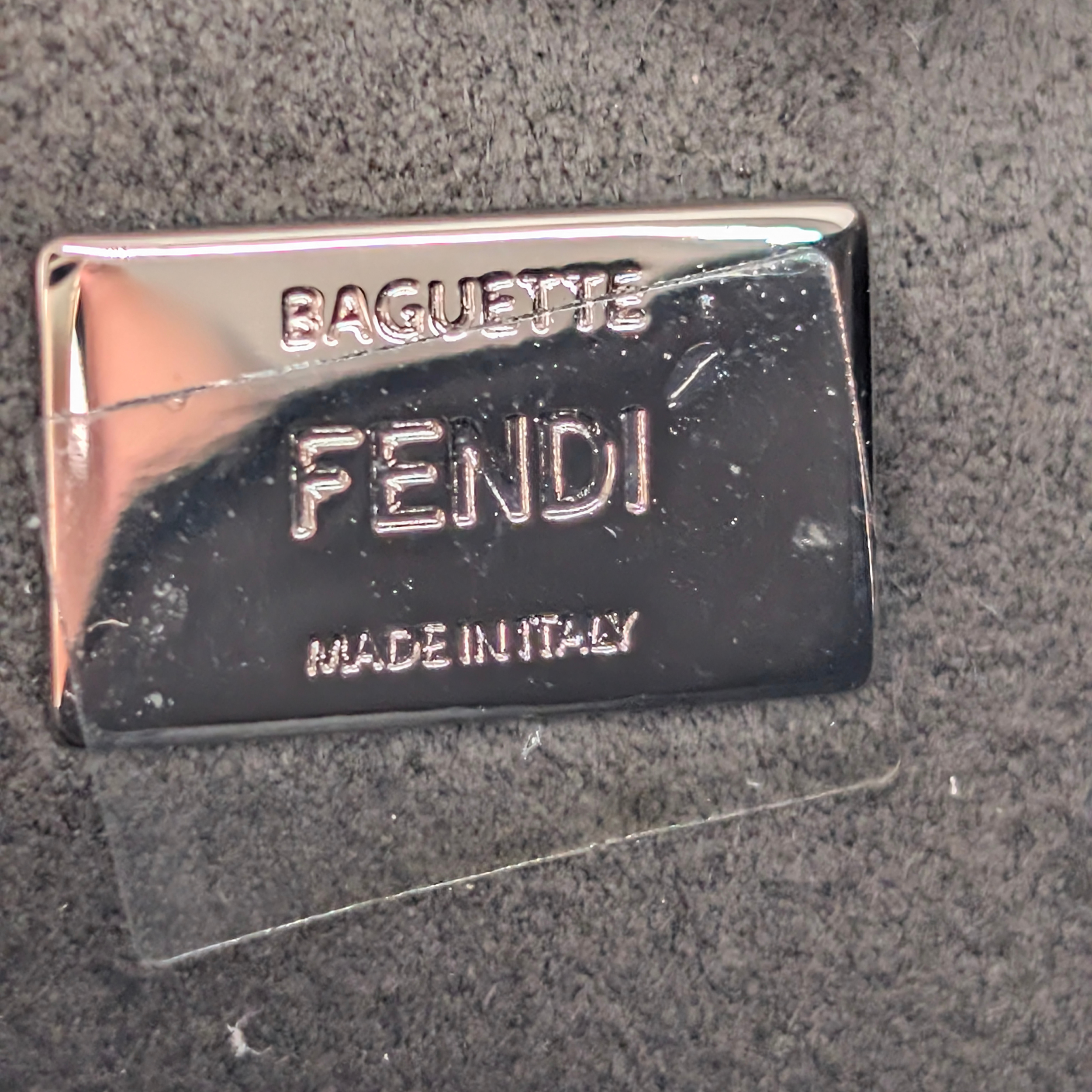 Fendi Micro Monster Baguette Light Blue Bag