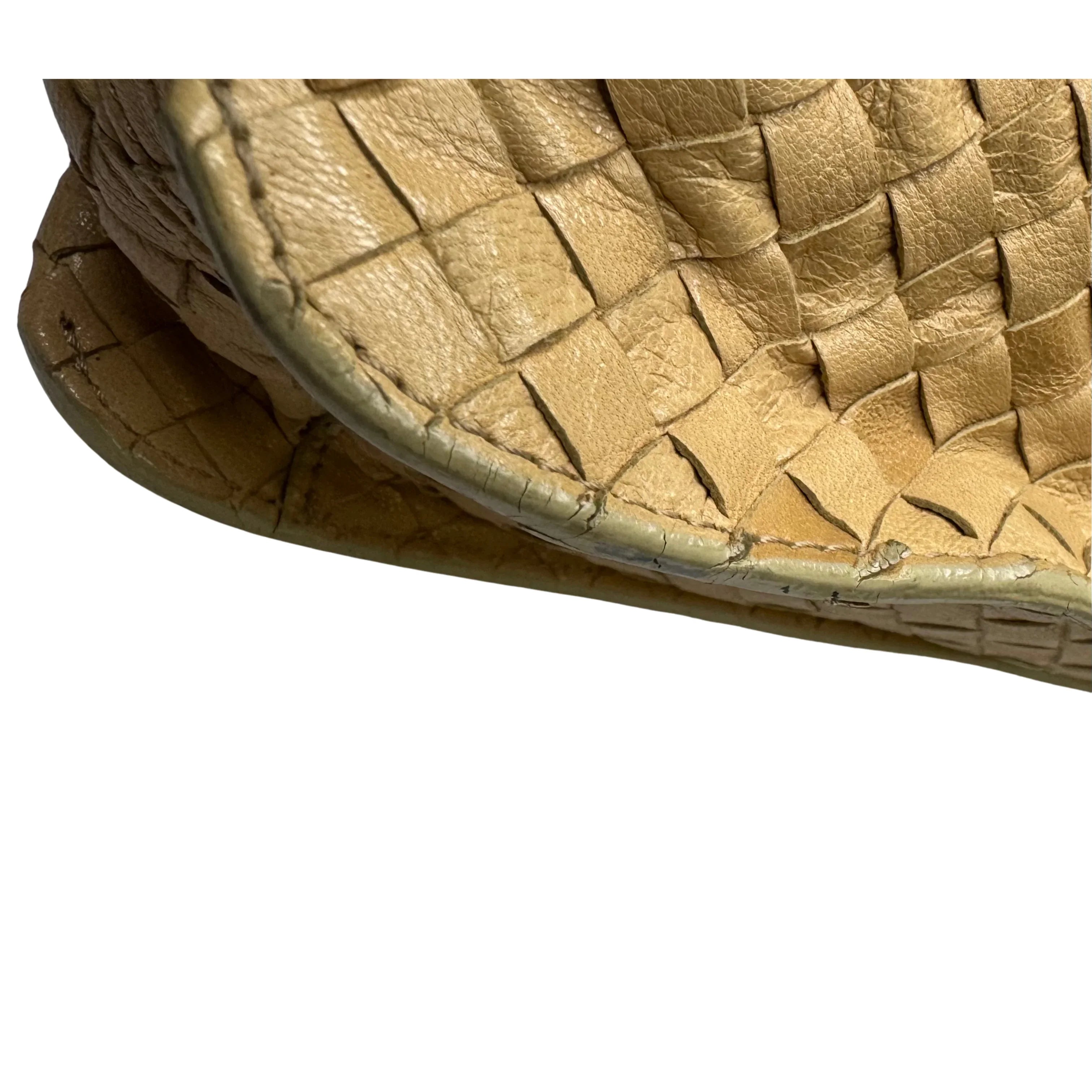 Bottega Veneta Intrecciato Shoulder Bag beige - Lost Designer