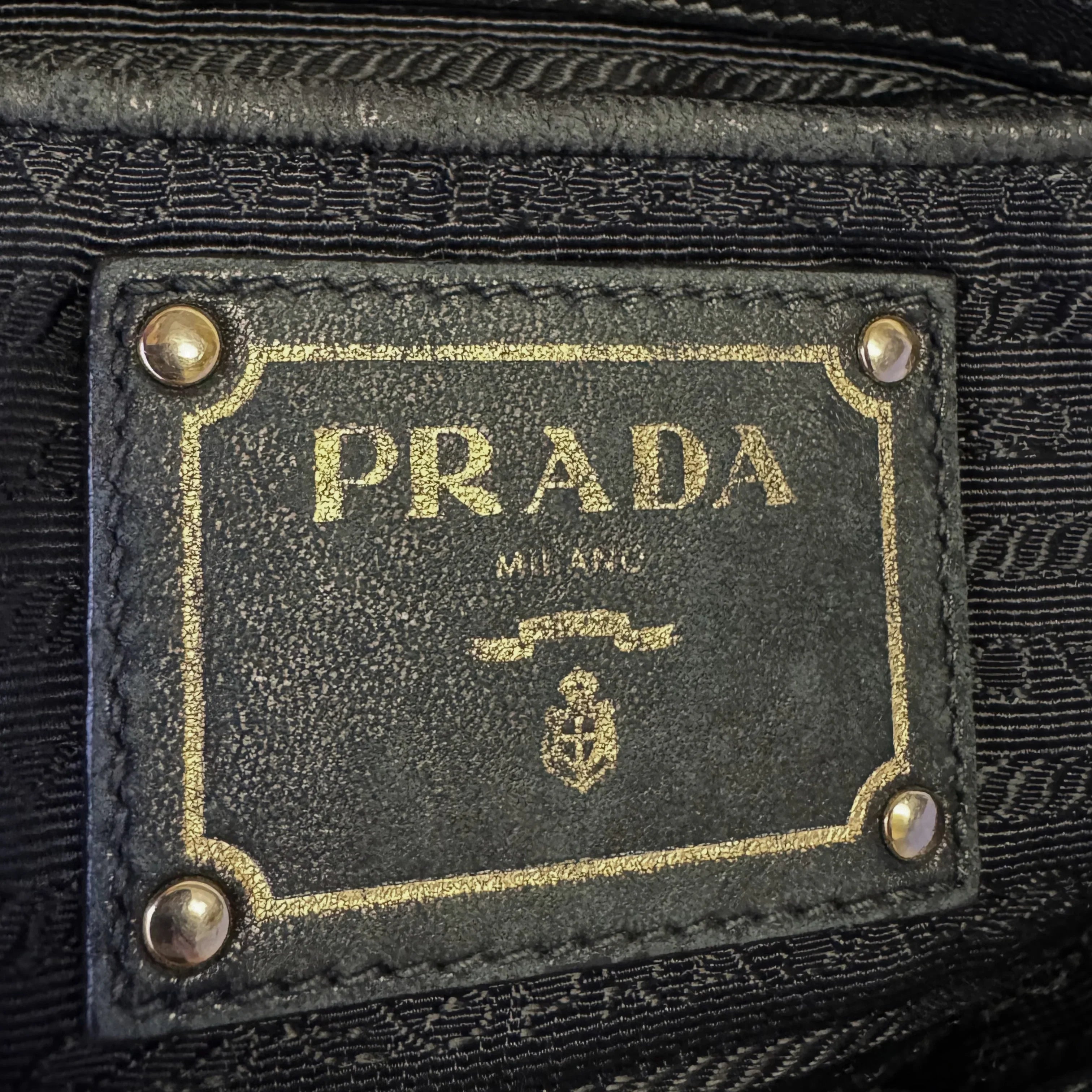 Prada Black Tessuto Nylon x Leather Tote Bag - Lost Designer
