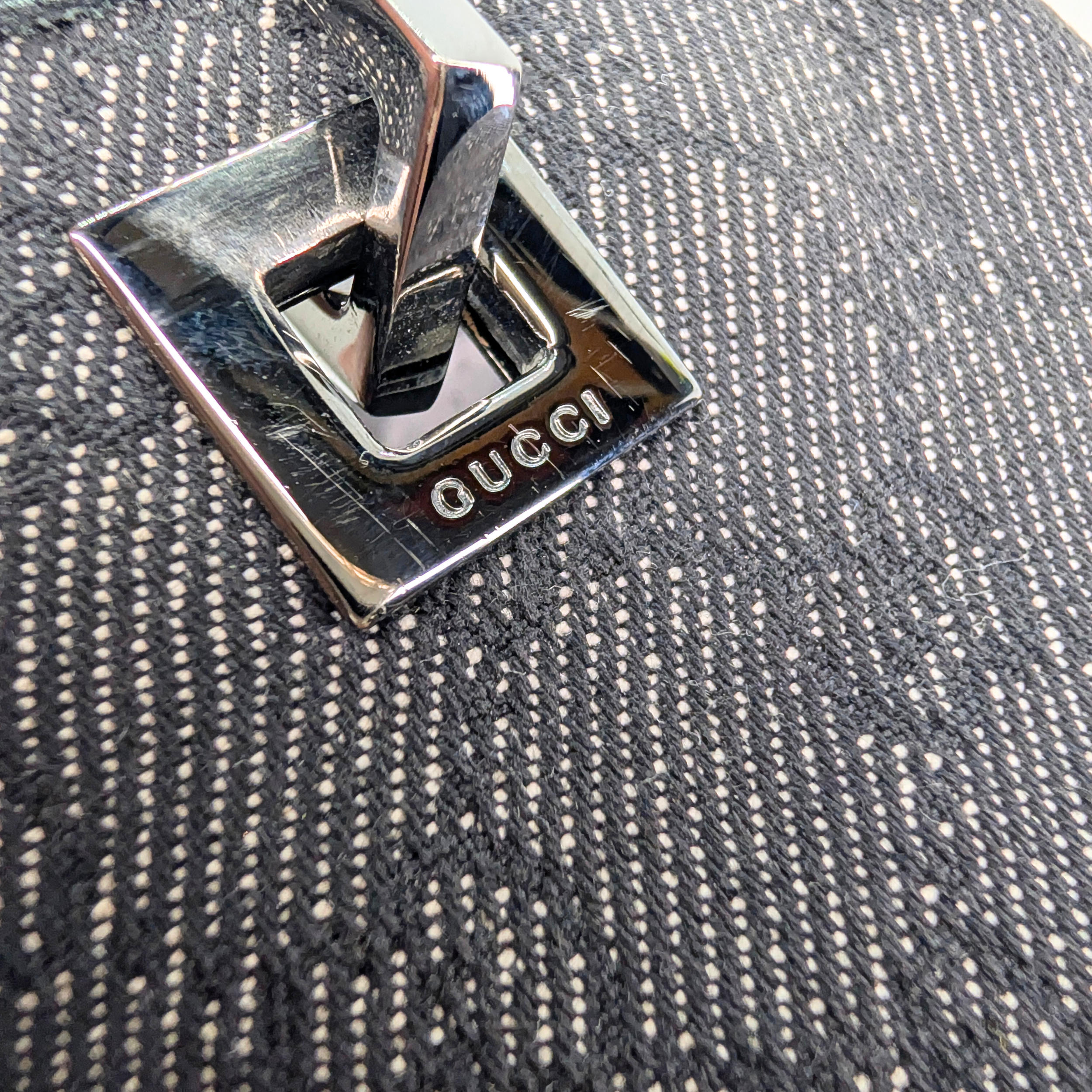 Gucci GG Denim Small Shoulder Tote Bag