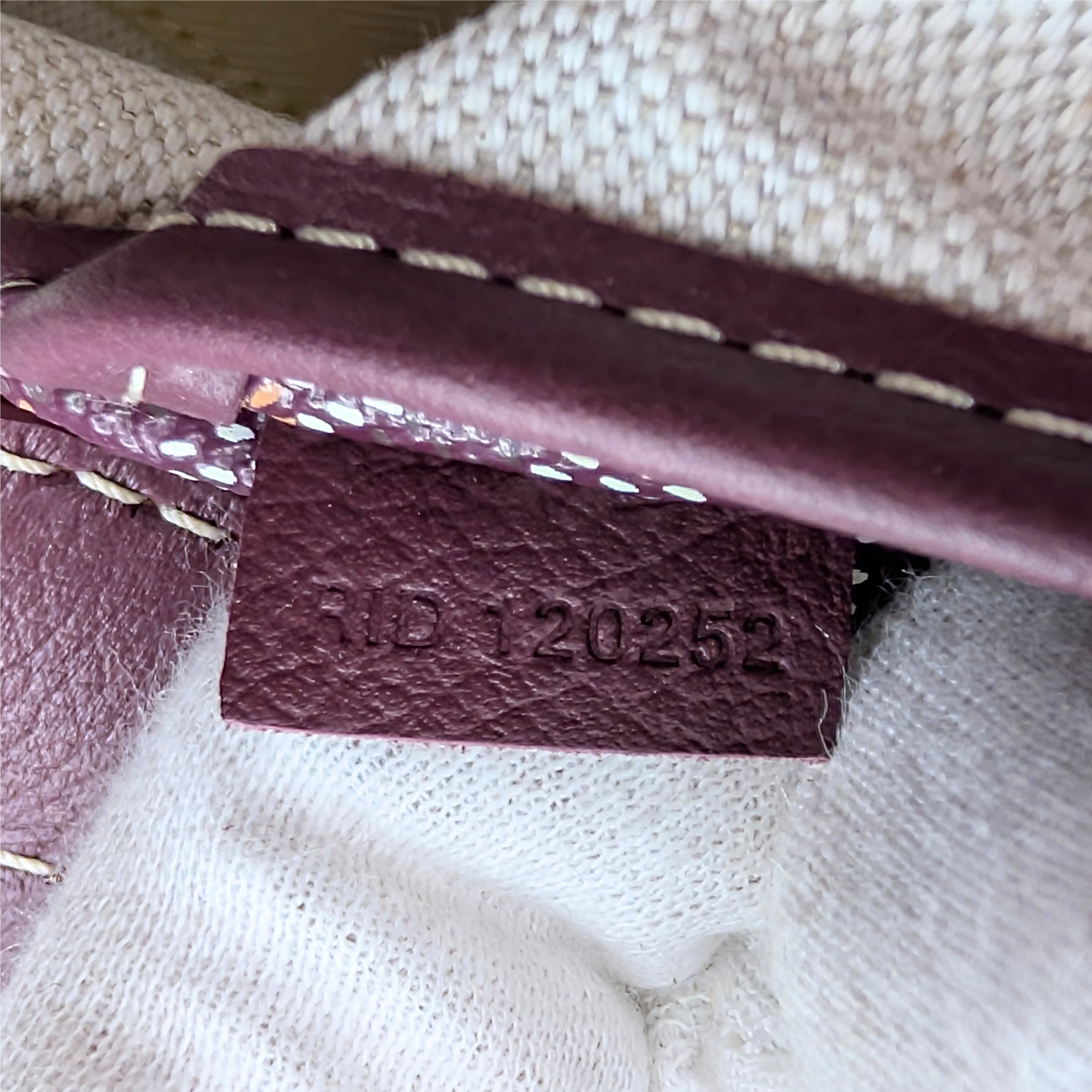 Goyard Goyardine Rouette PM Shoulder Bag Burgundy