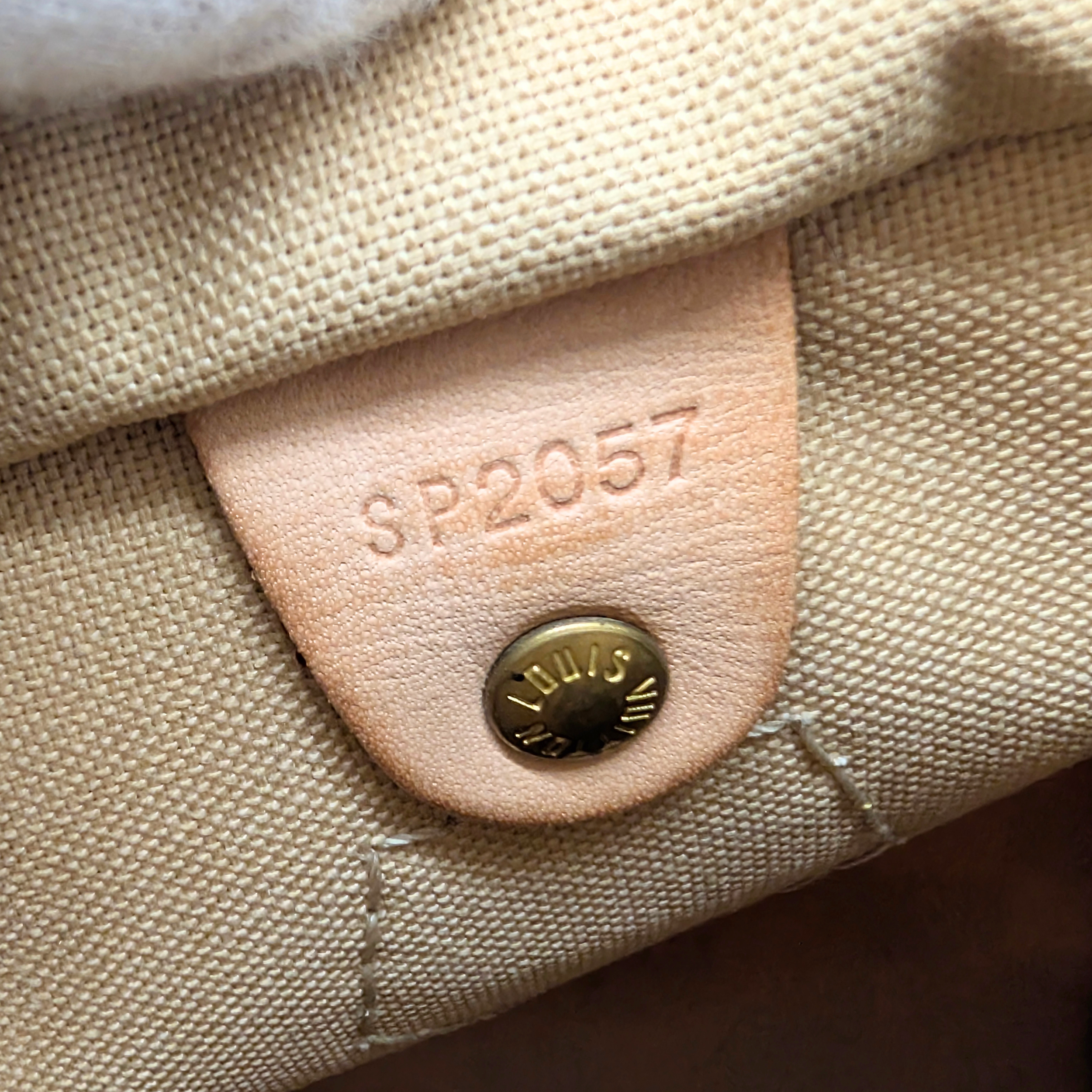 Louis Vuitton Speedy 25 Damier Azur Bag