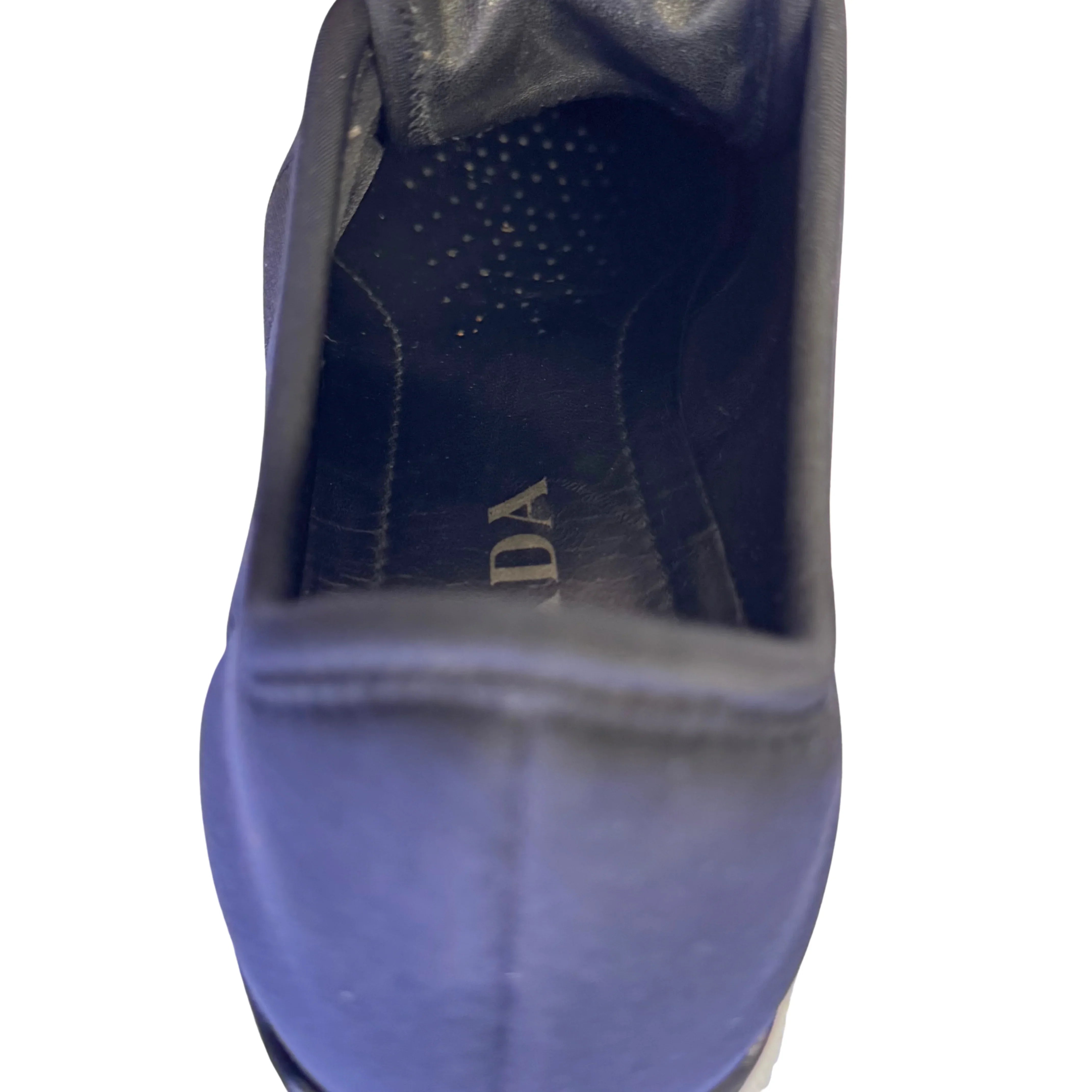 Prada Black x Navy Neoprene Sneakers size 36 - Lost Designer