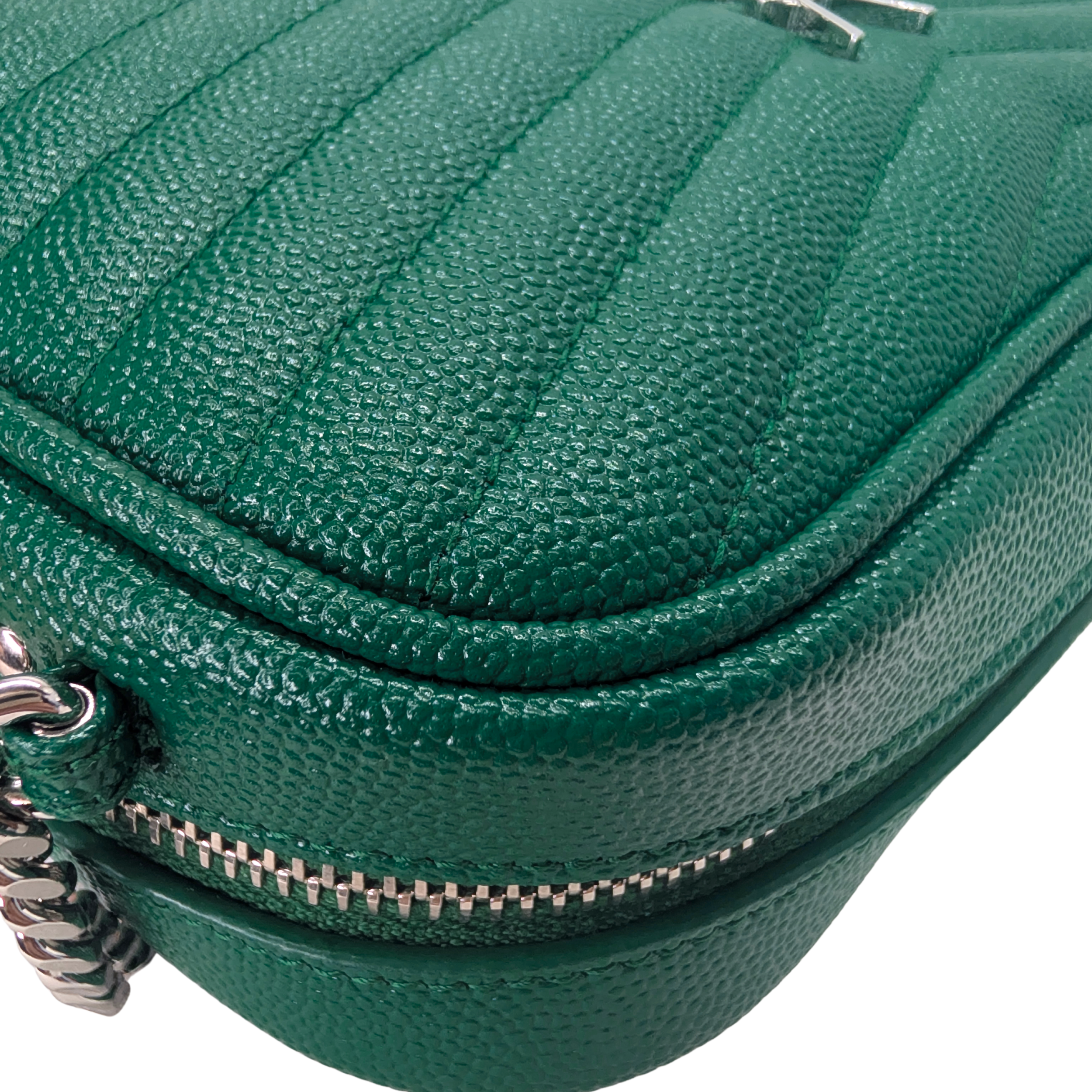 Saint Laurent Mini Lou Camera Bag Green