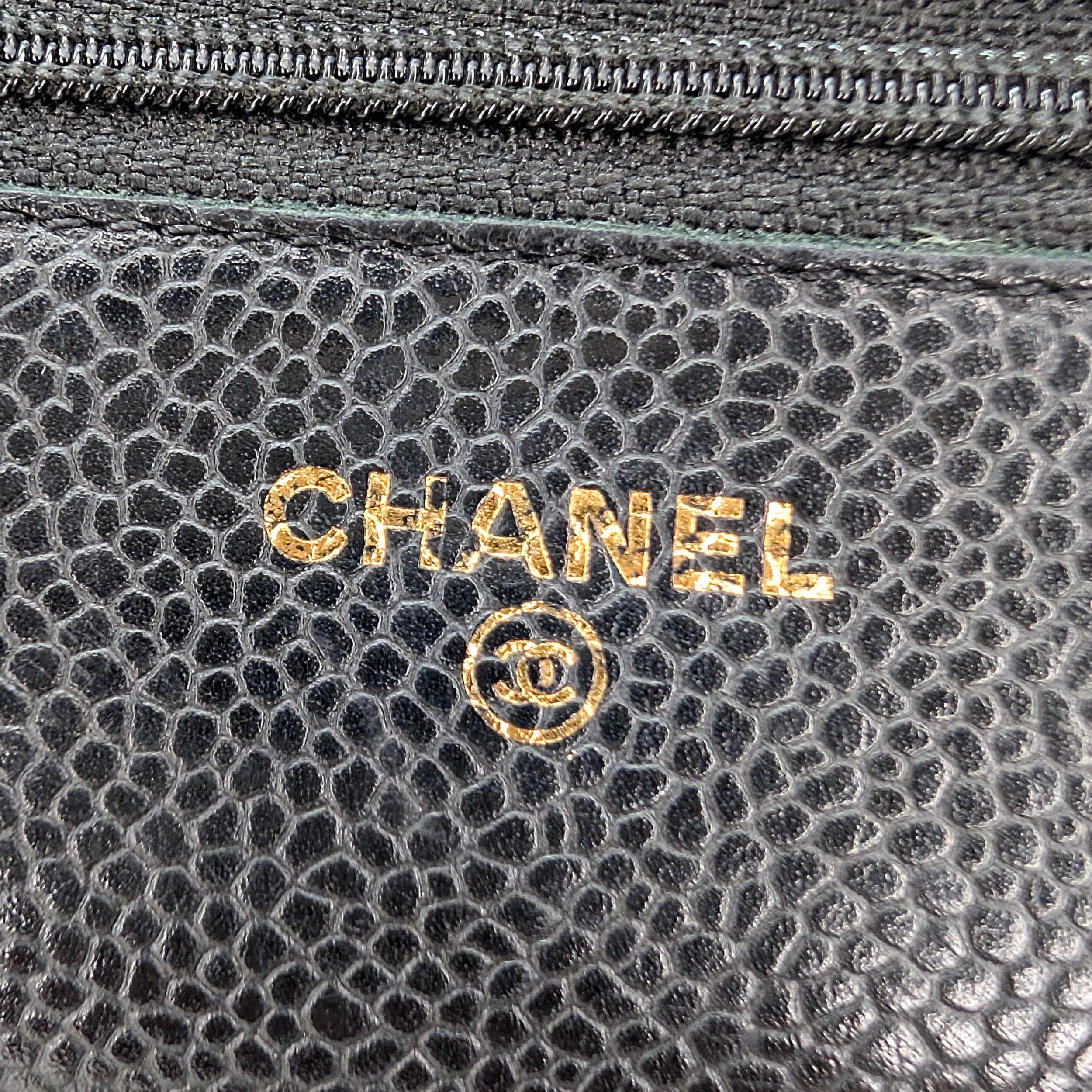 Chanel WOC Wallet on Chain Caviar Black GHW
