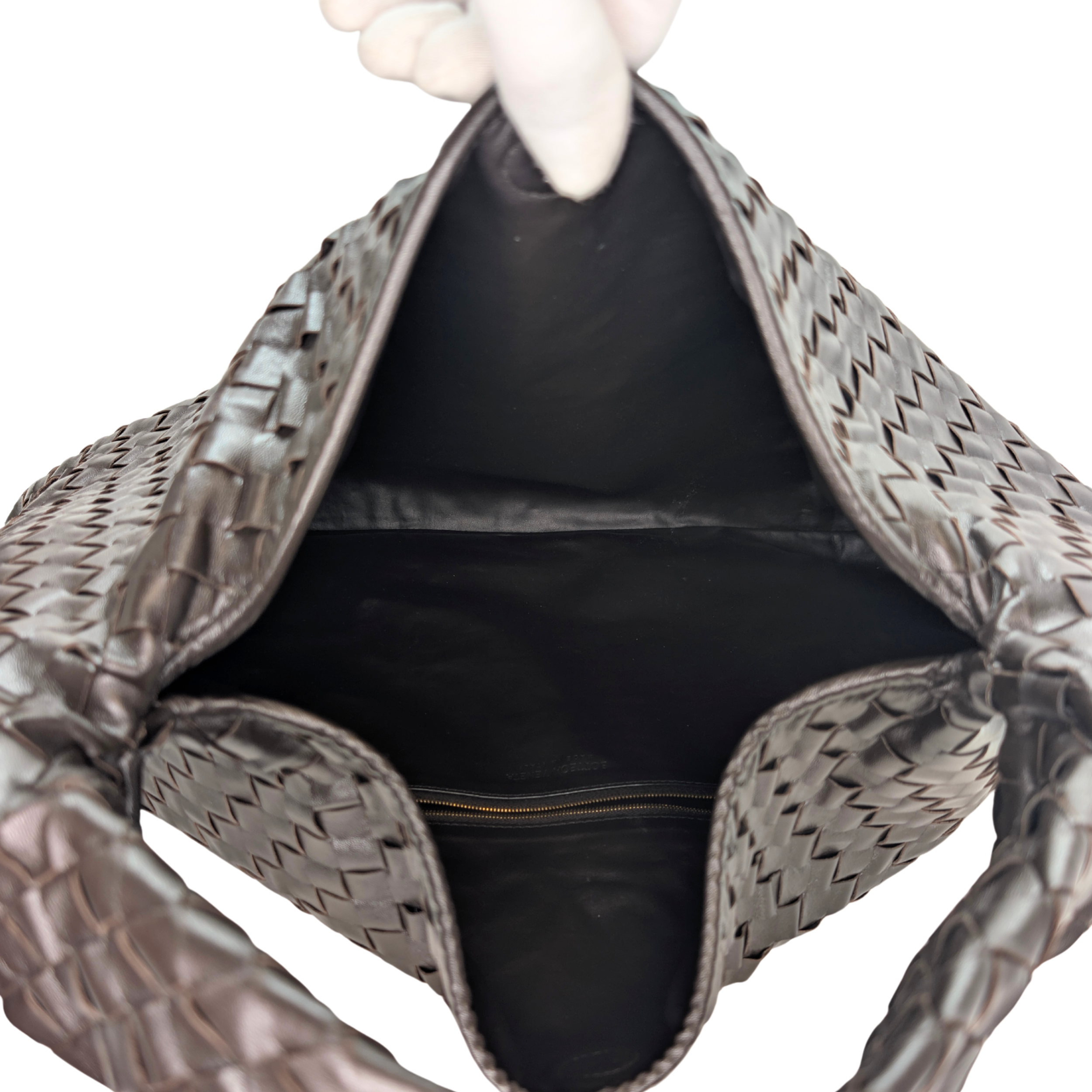 Bottega Veneta Large Hop Fondant Brown Shoulder Bag