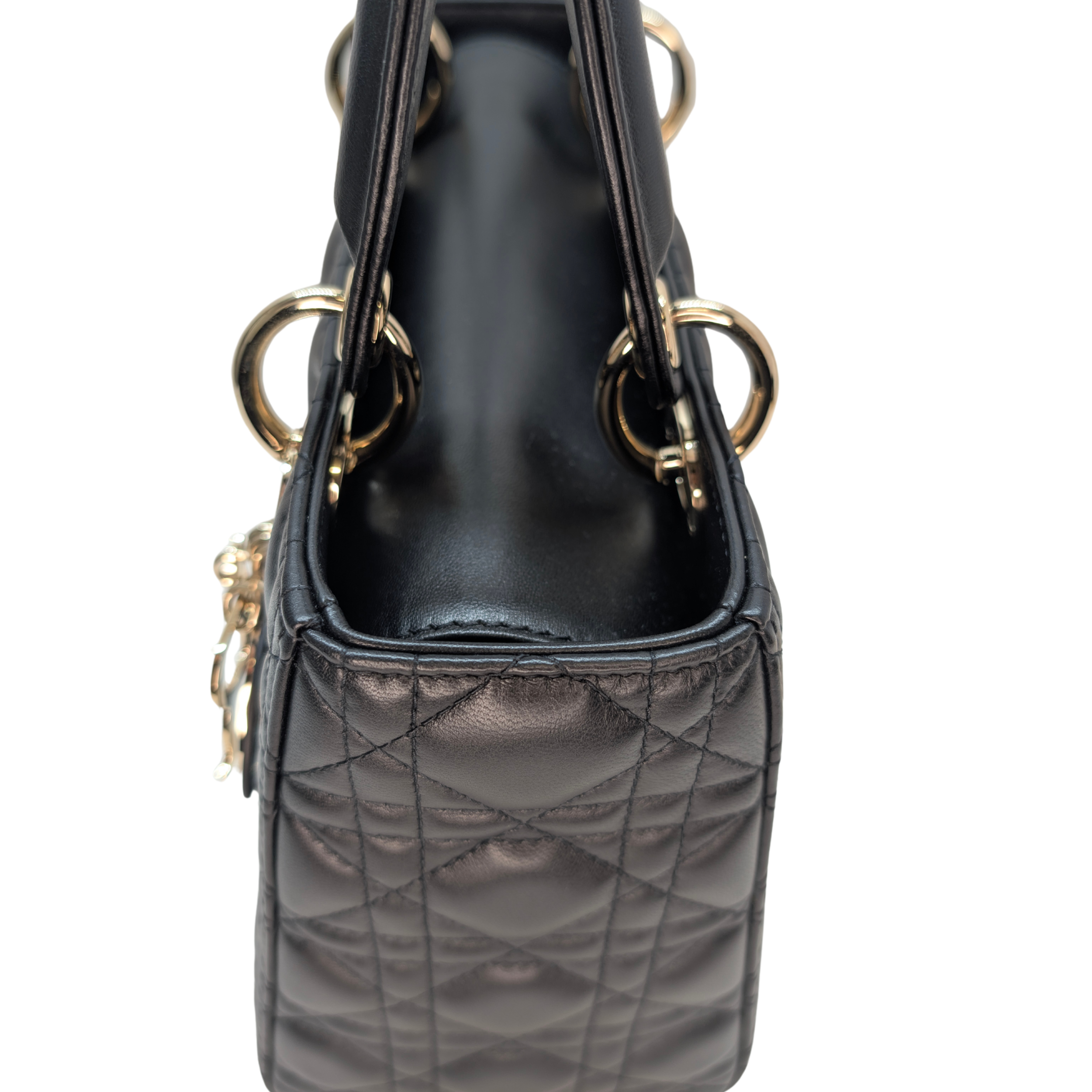 Dior Medium Lady Dior Cannage Bag Black