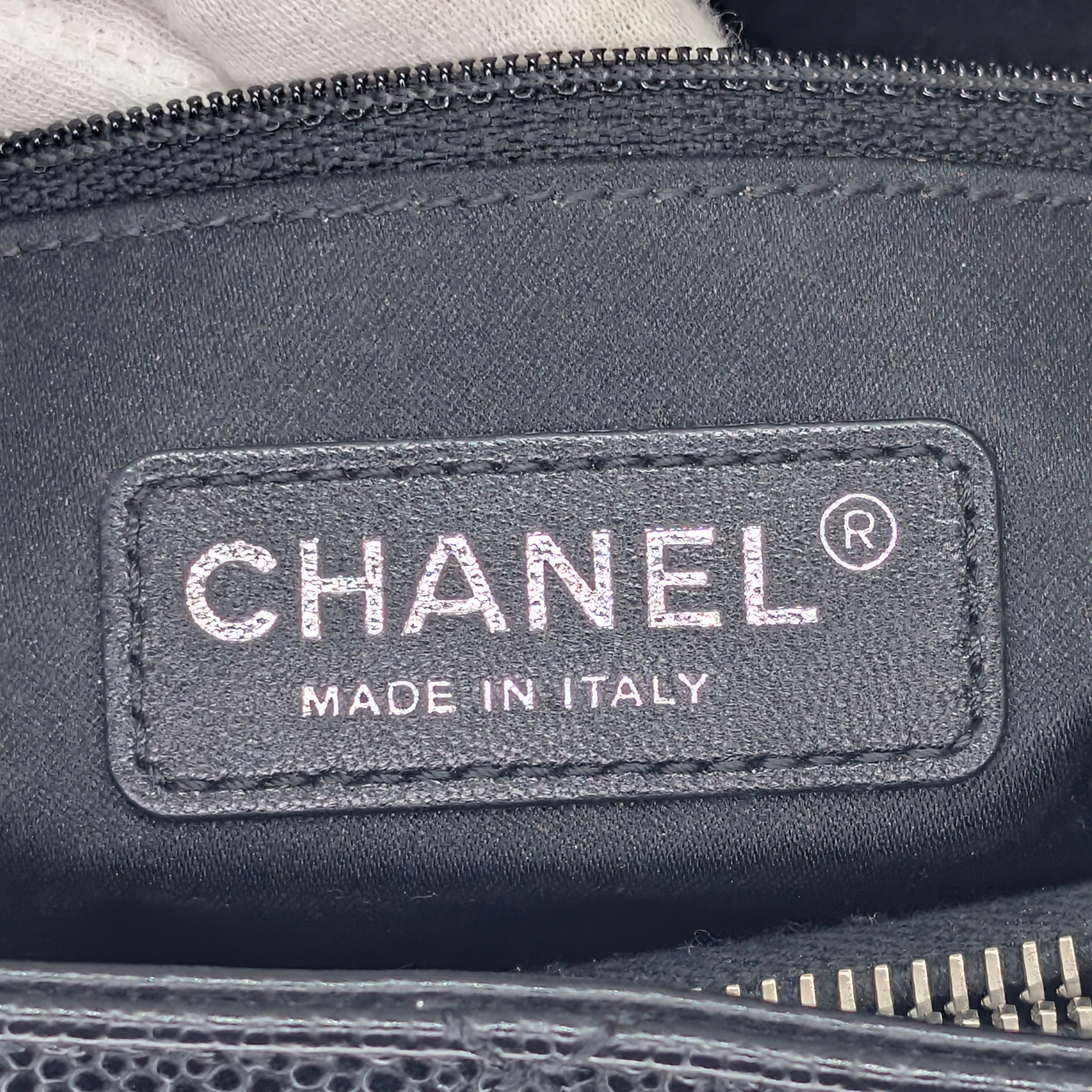 Chanel Quilted Caviar GST Grand Shopping Tote Black