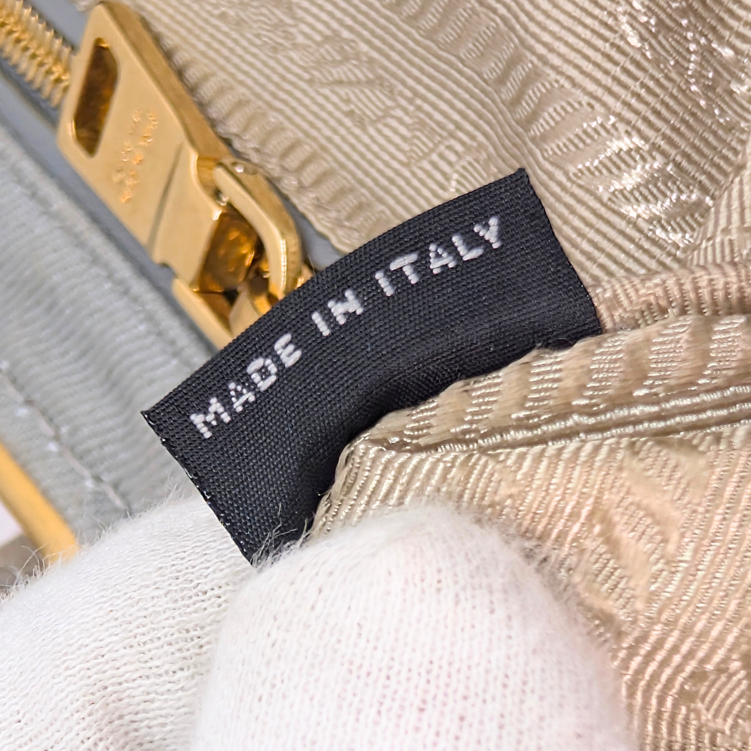 Prada Canvas Canapa Logo Tote Grey