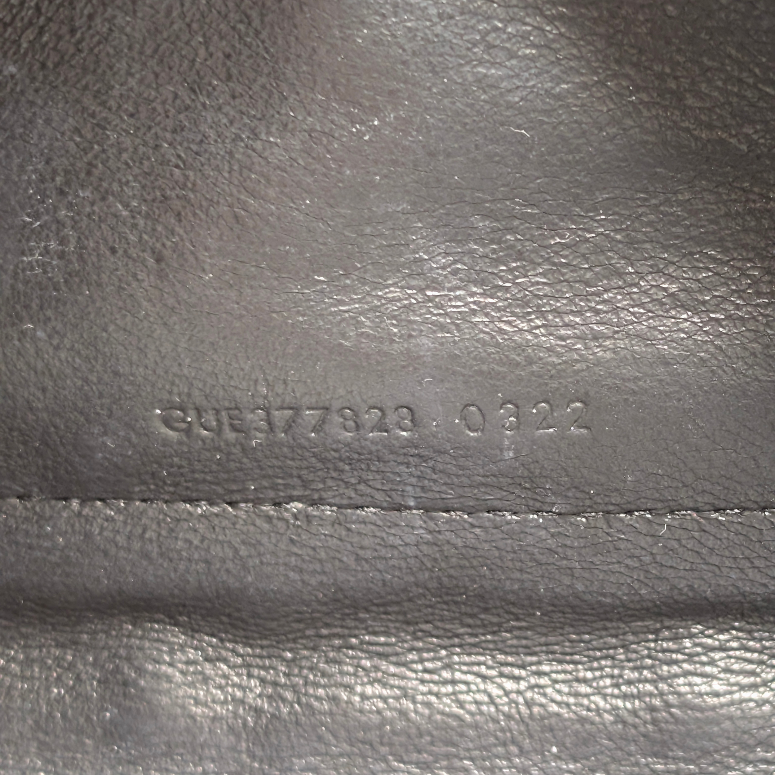 Saint Laurent Cassandra Envelope Wallet on Chain Black
