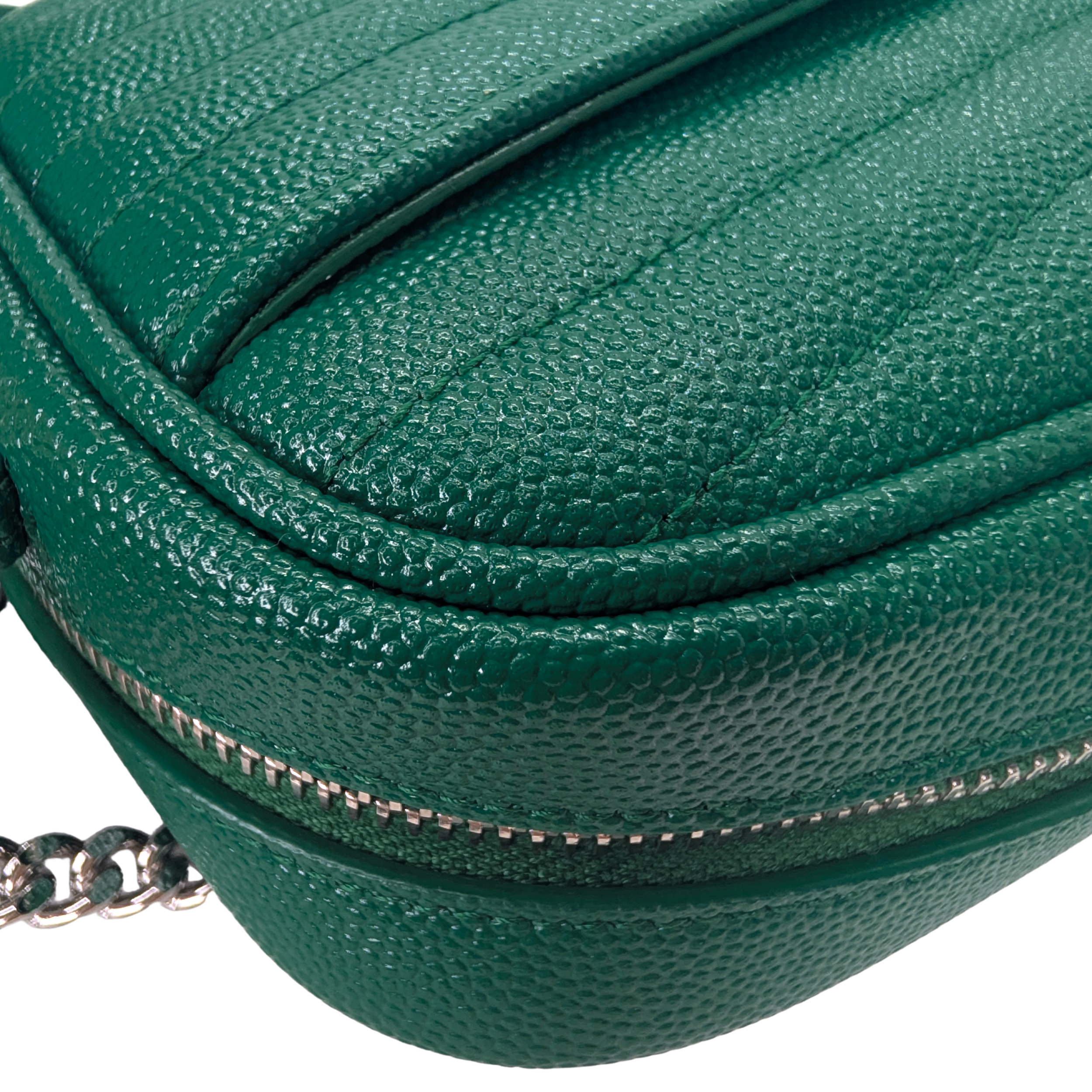 Saint Laurent Mini Lou Camera Bag Green