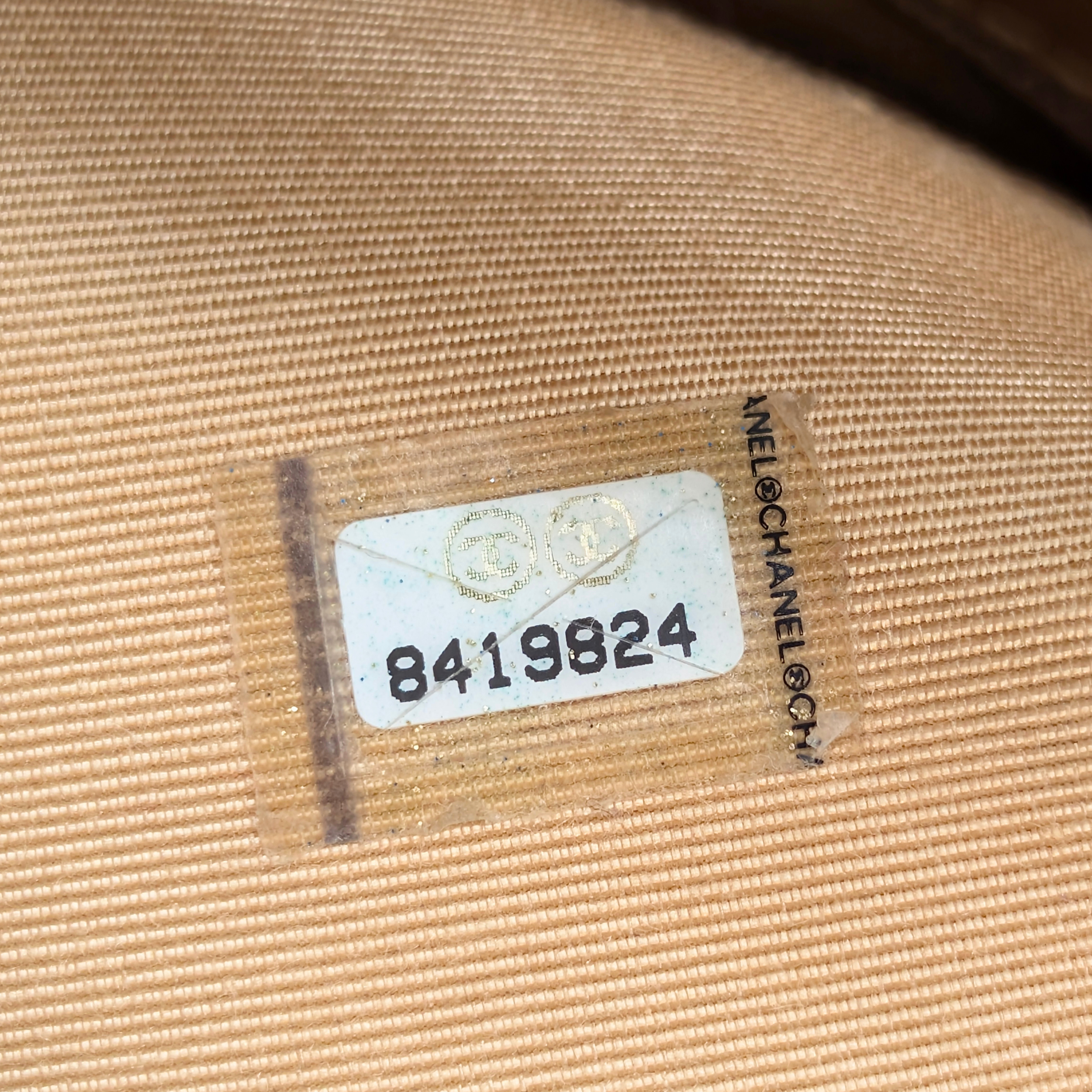 Chanel Caviar Medallion Tote Bag Beige