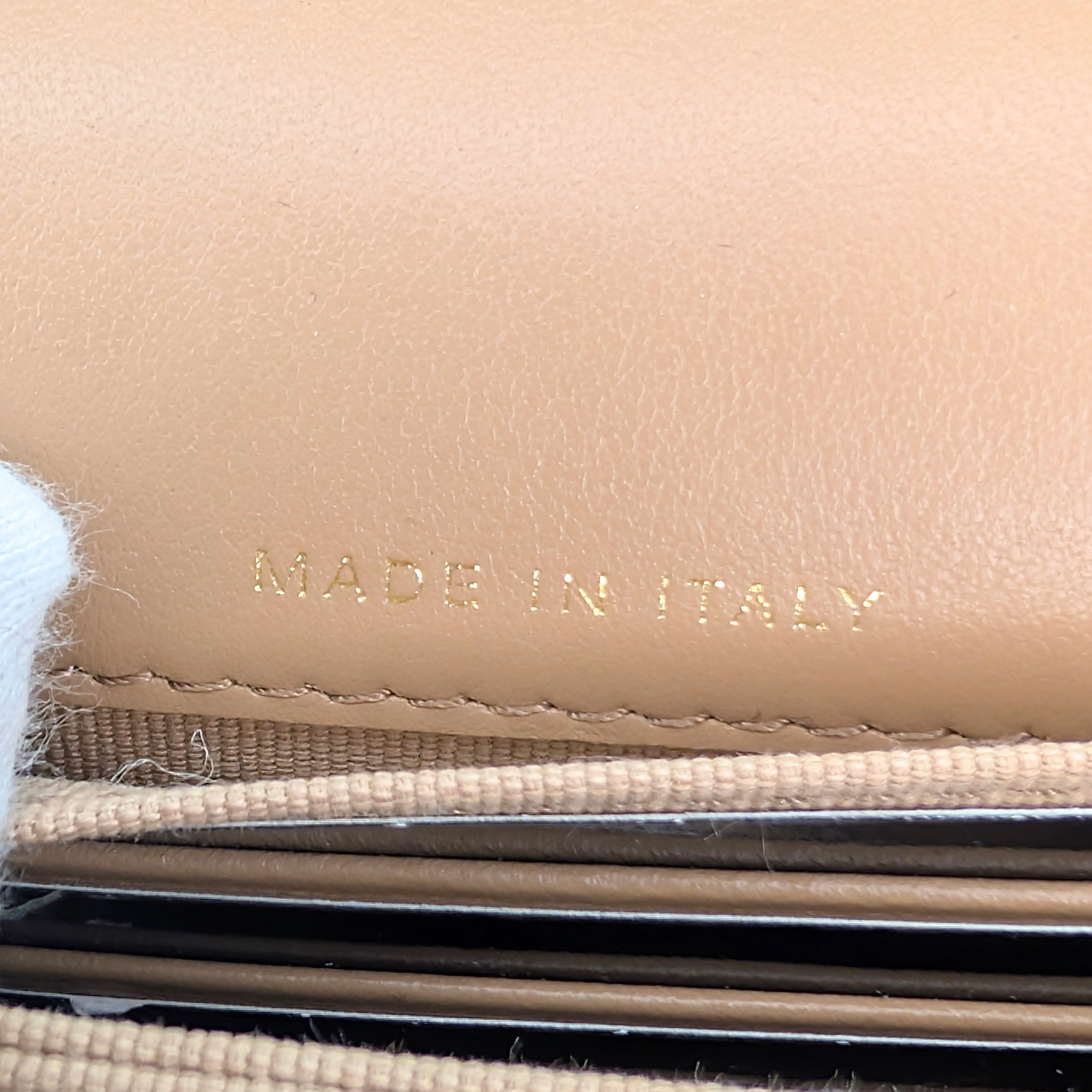 Chanel Clutch on Chain Bag Metallic Beige
