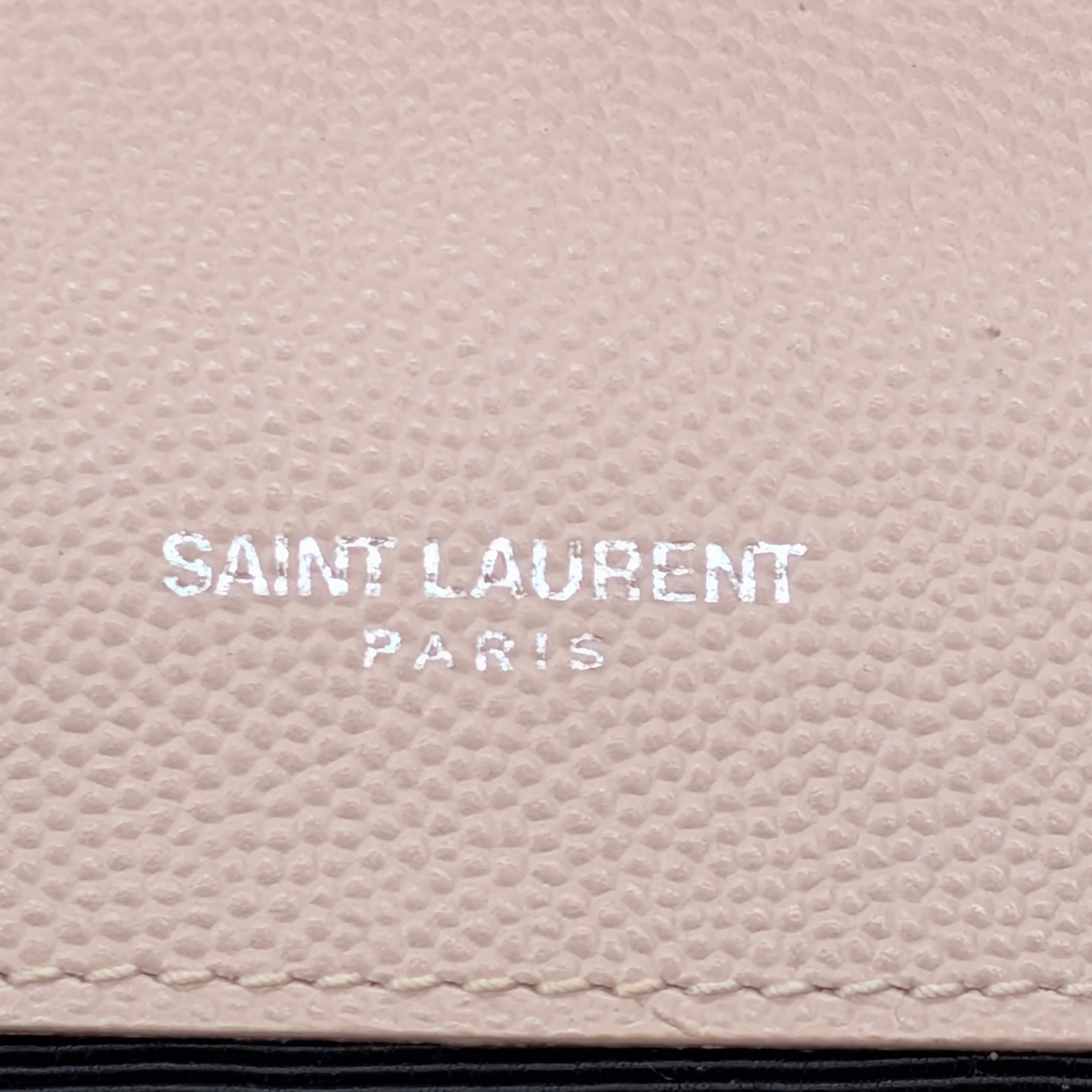 Saint Laurent Medium Envelope Bag Marble Pink