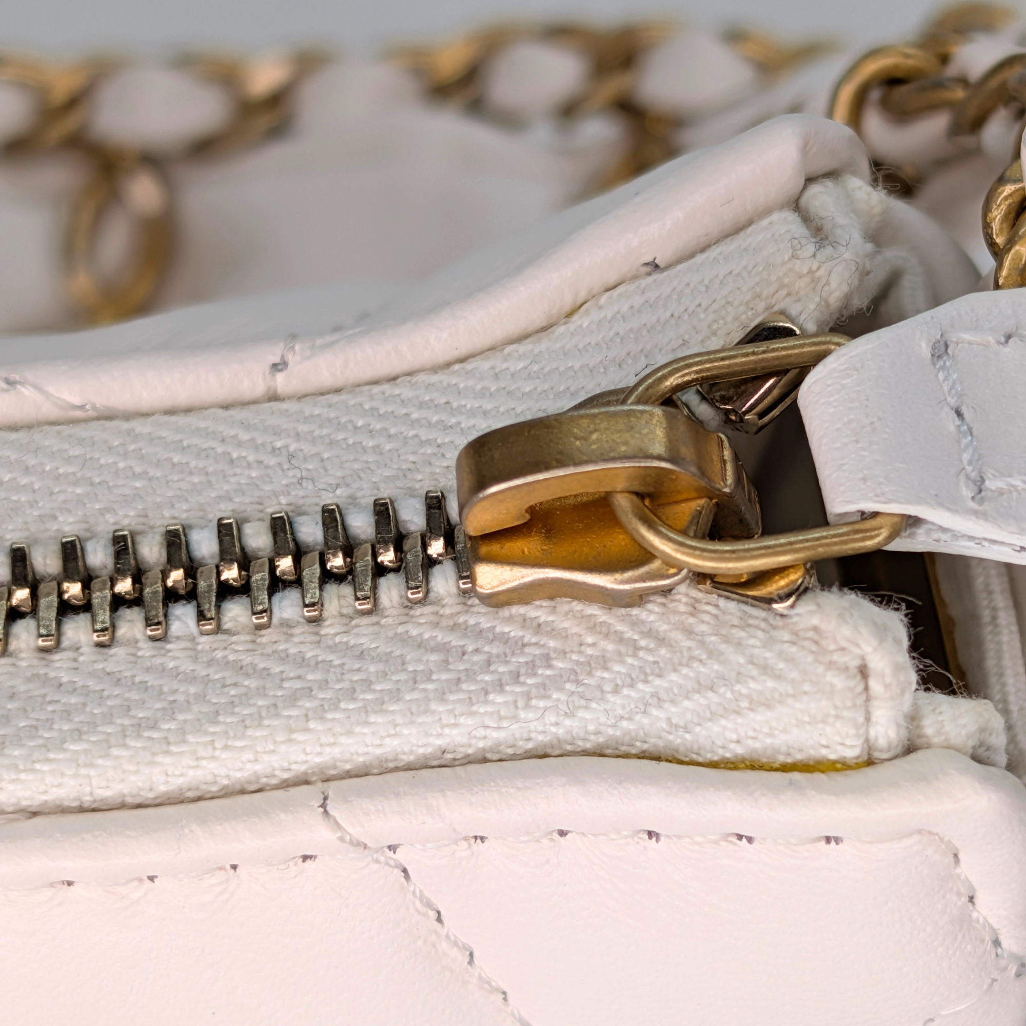 Chanel 19 Hobo Shoulder Bag White