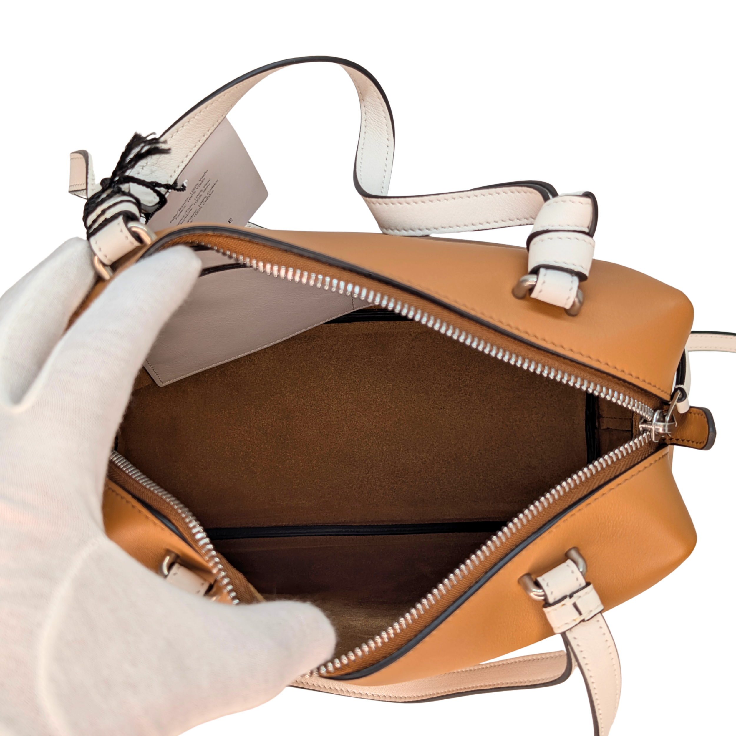 Celine Soft Cube Leather Bag Small Light Tan