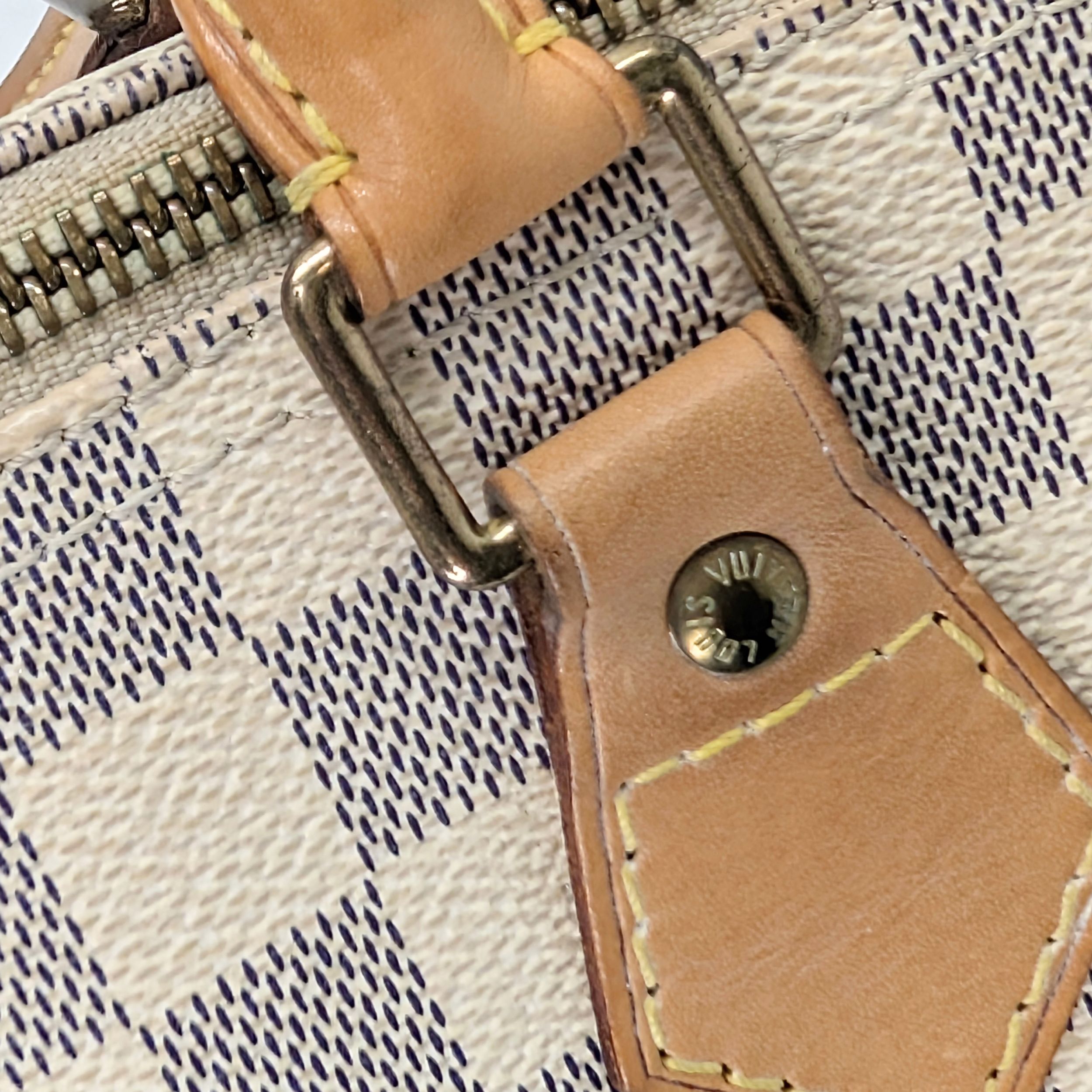 Louis Vuitton Speedy 25 Damier Azur Bag