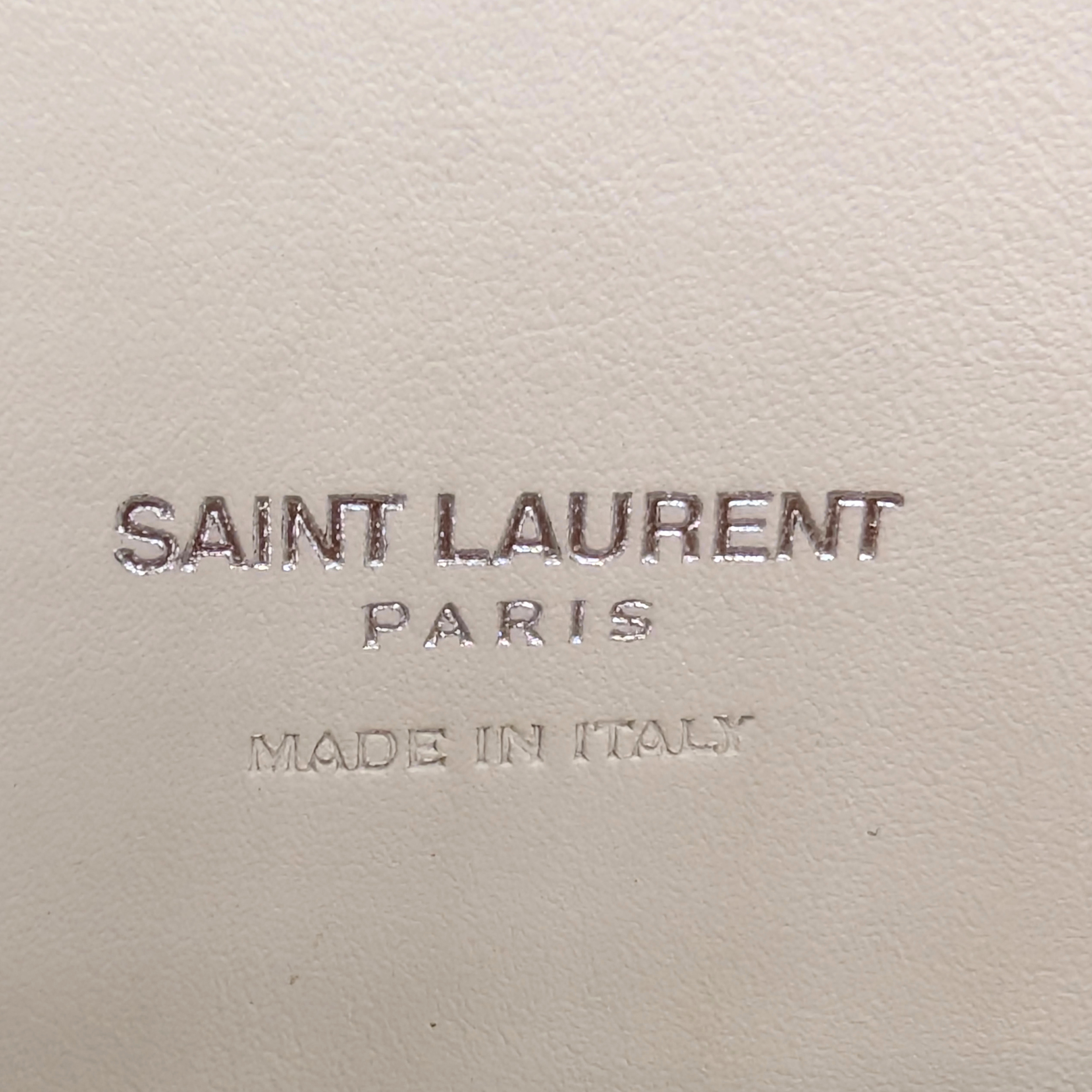 Saint Laurent Sac De Jour Leather White