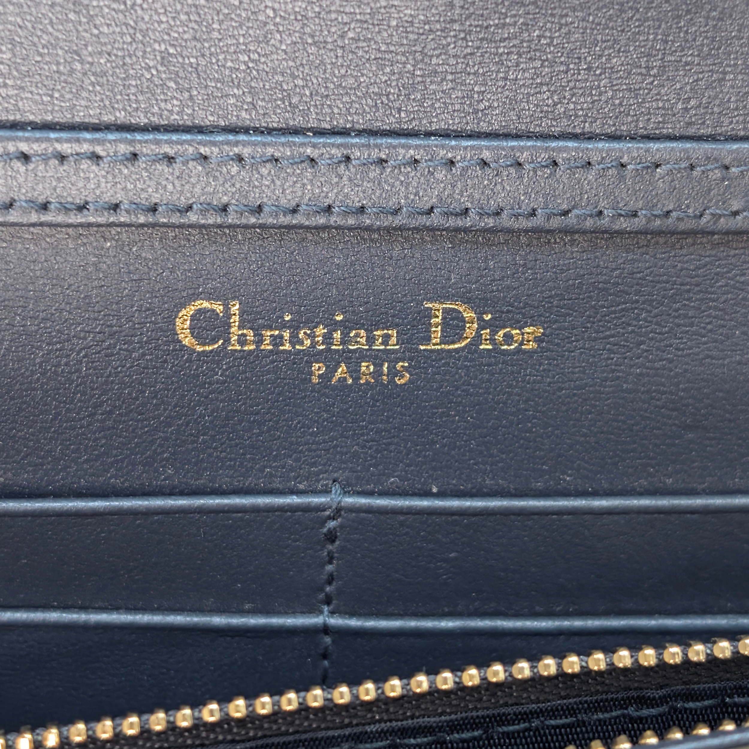 Dior Micro Cannage Leather Baby Diorama Bag Metallic Gold
