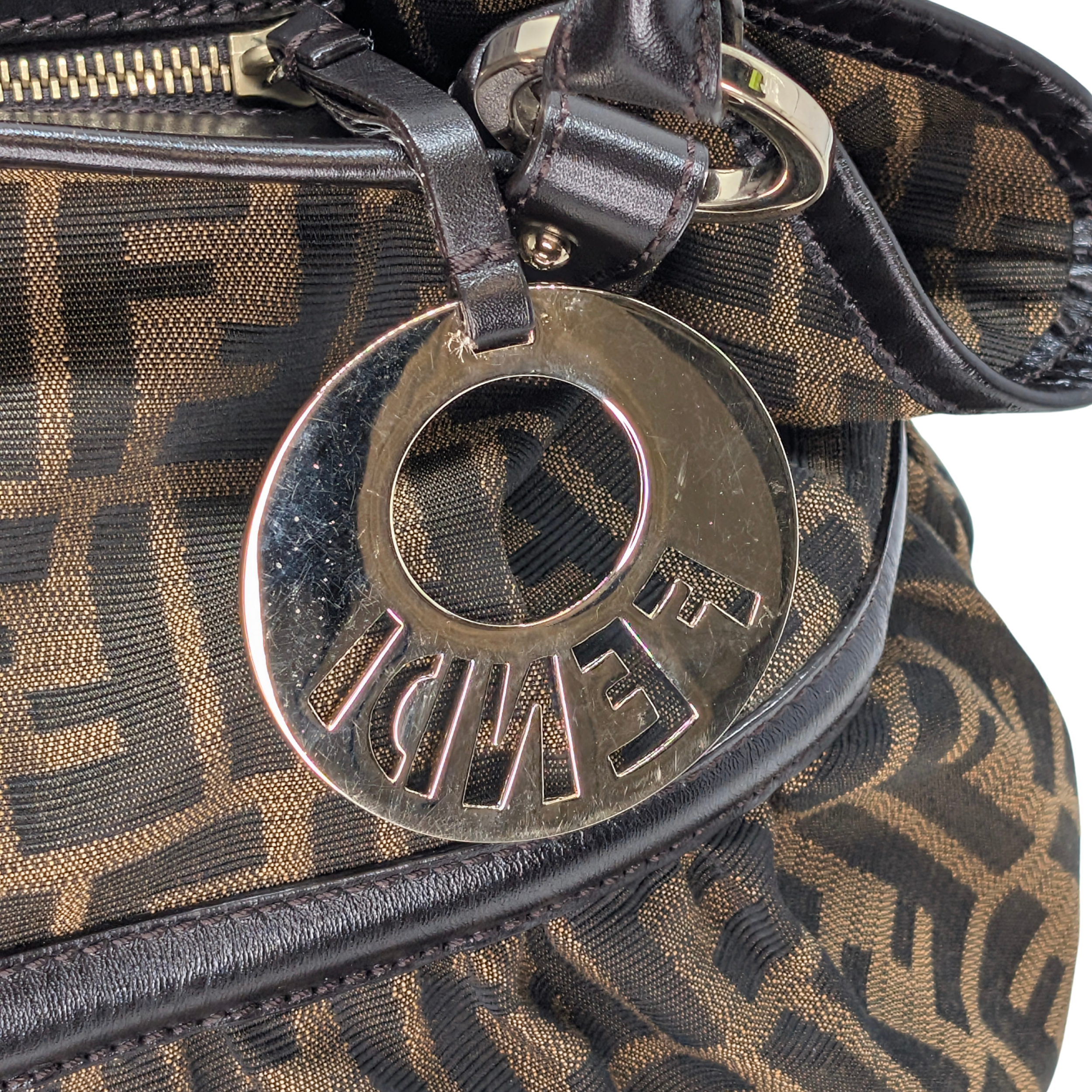Fendi Tobacco Zucca Chef Shoulder Bag