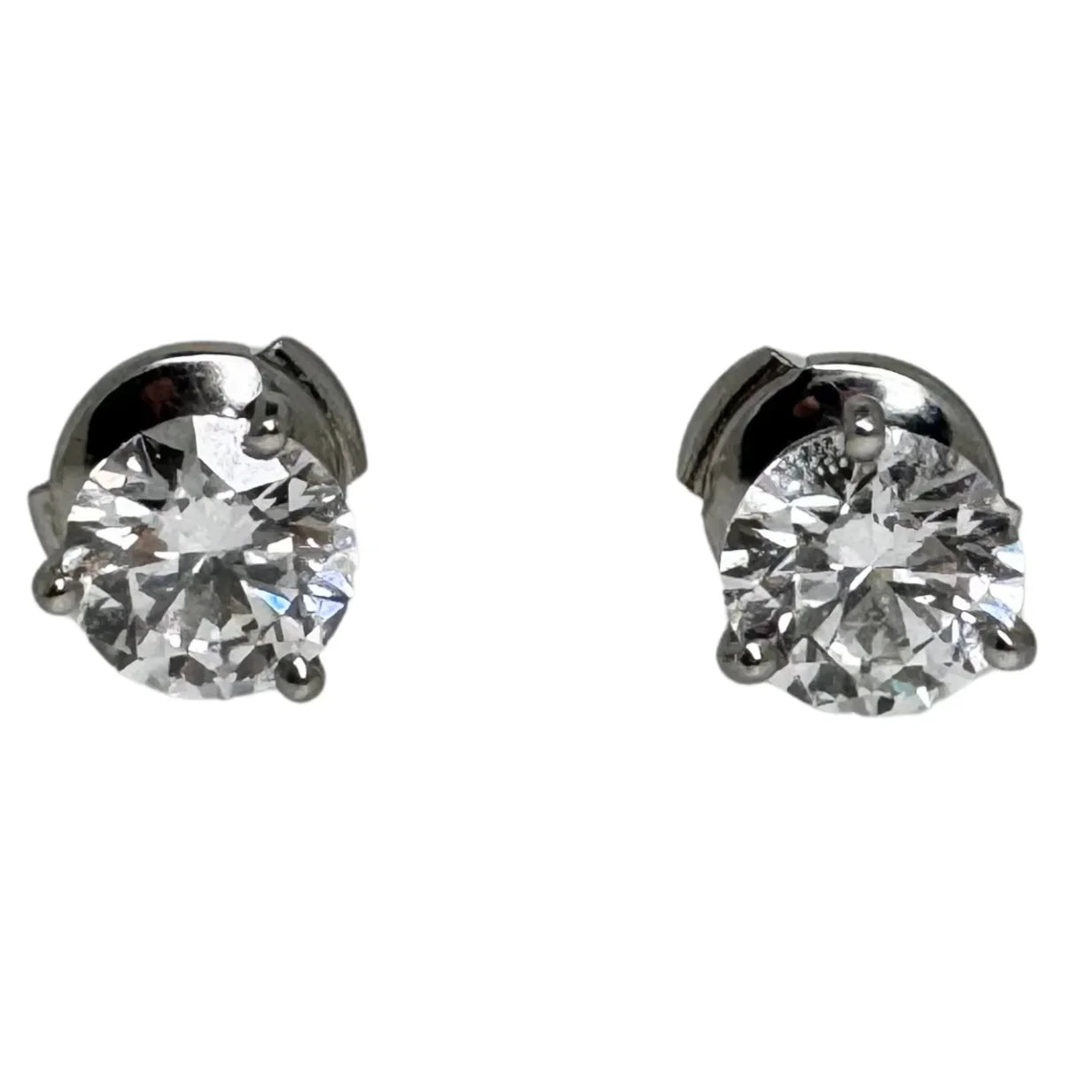 Tiffany & Co. 2.07ct Diamond Stud Earrings in Platinum - Lost Designer
