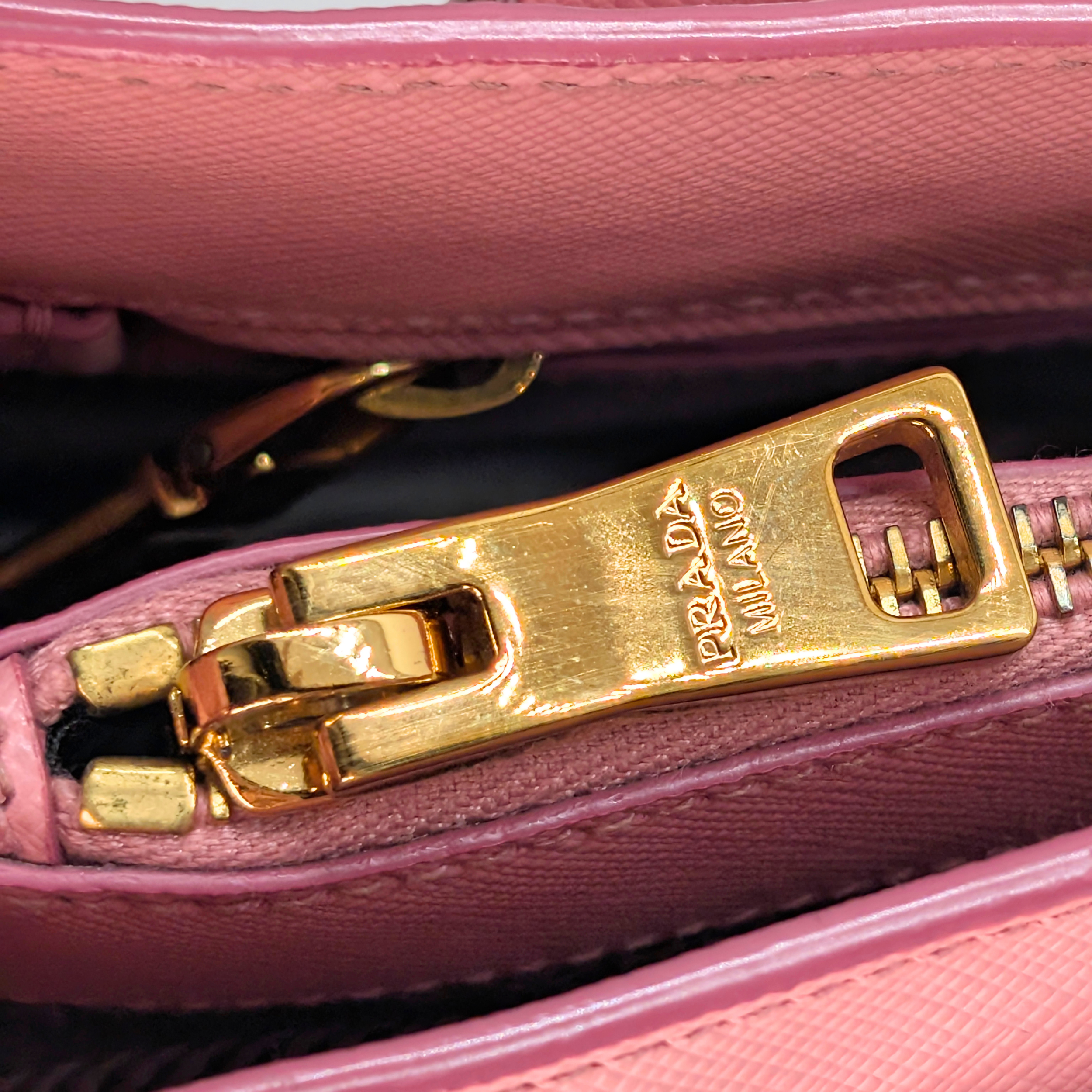 Prada Galleria Saffiano Leather Tote Pink