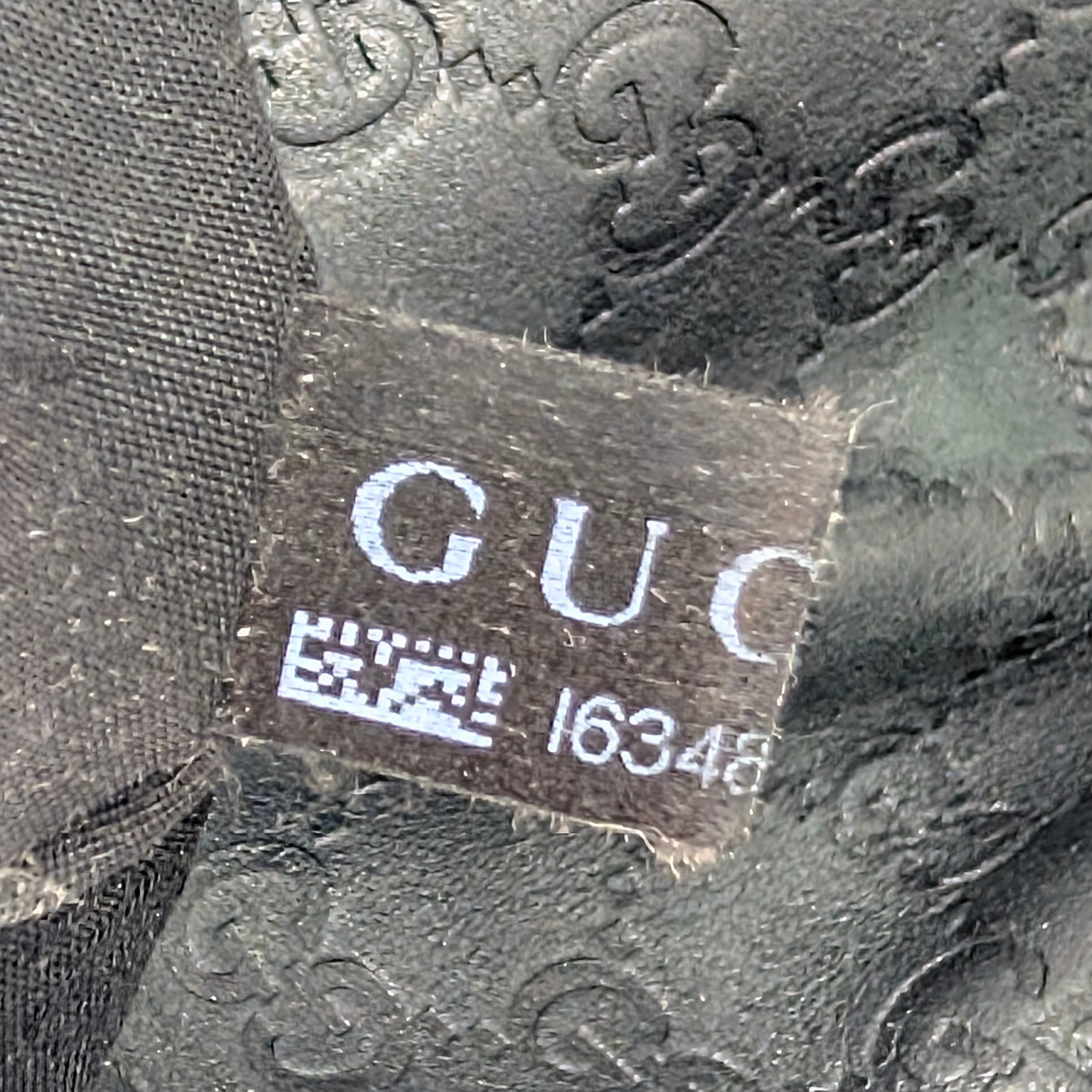 Gucci Guccissima Icon Bit Medium Boston Bag Black
