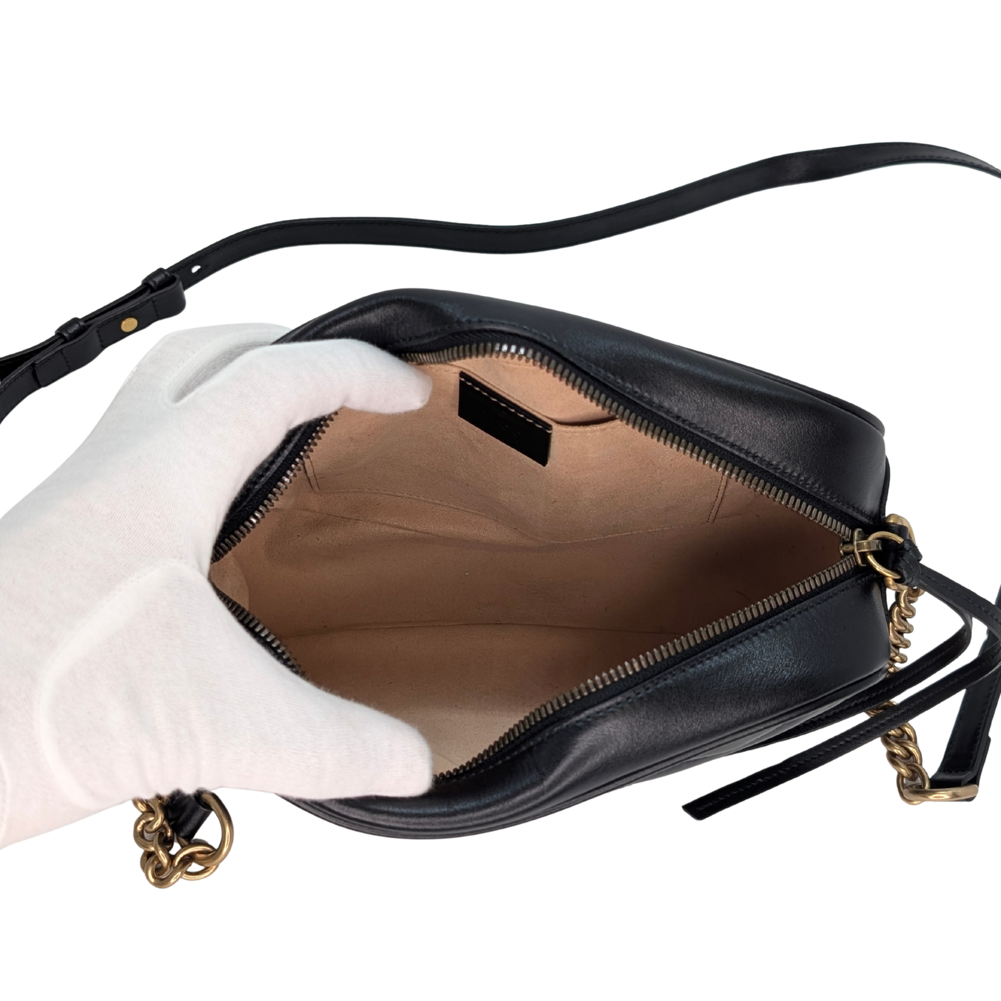 Gucci GG Marmont Small Shoulder Bag Black
