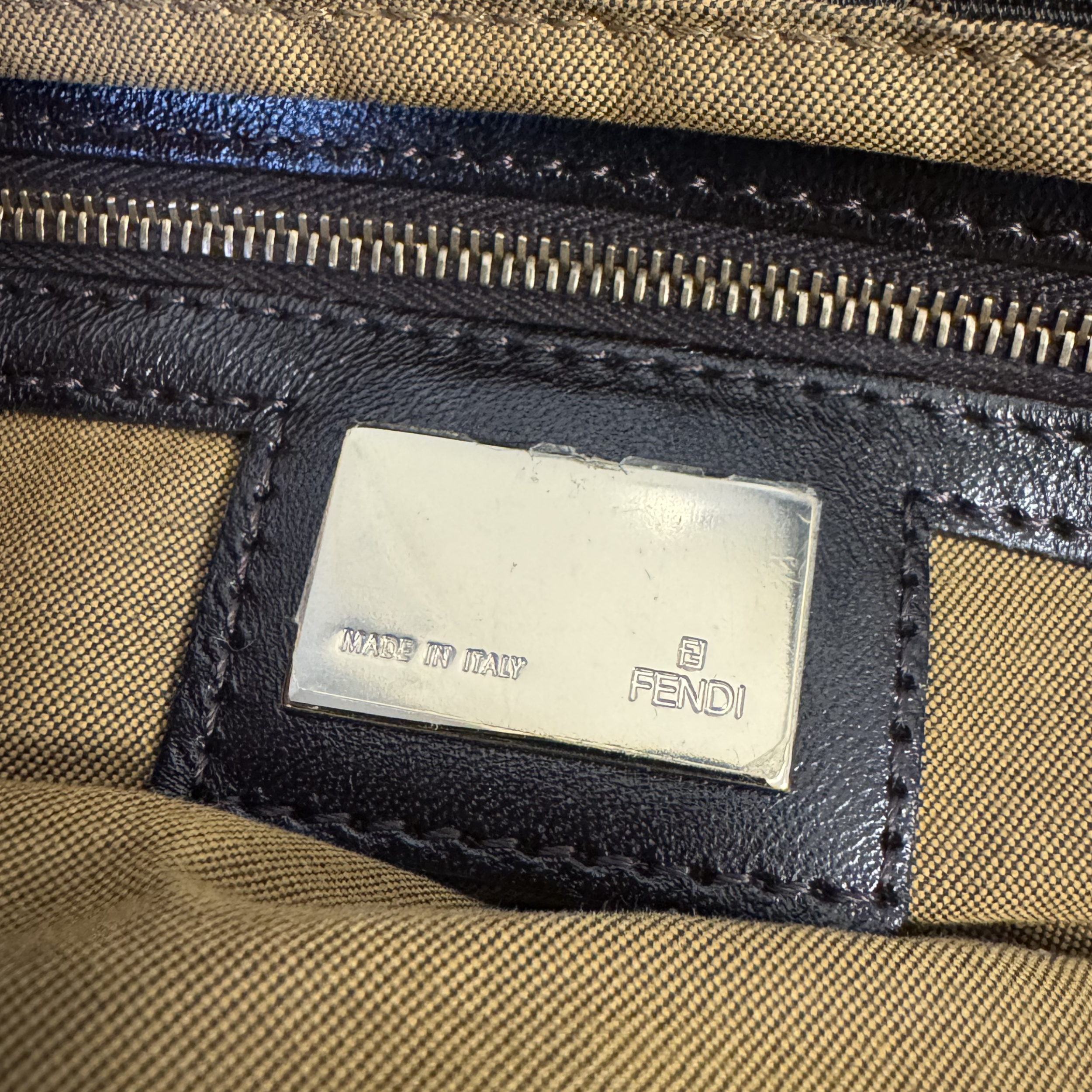 Fendi Tobacco Zucca Chef Shoulder Bag