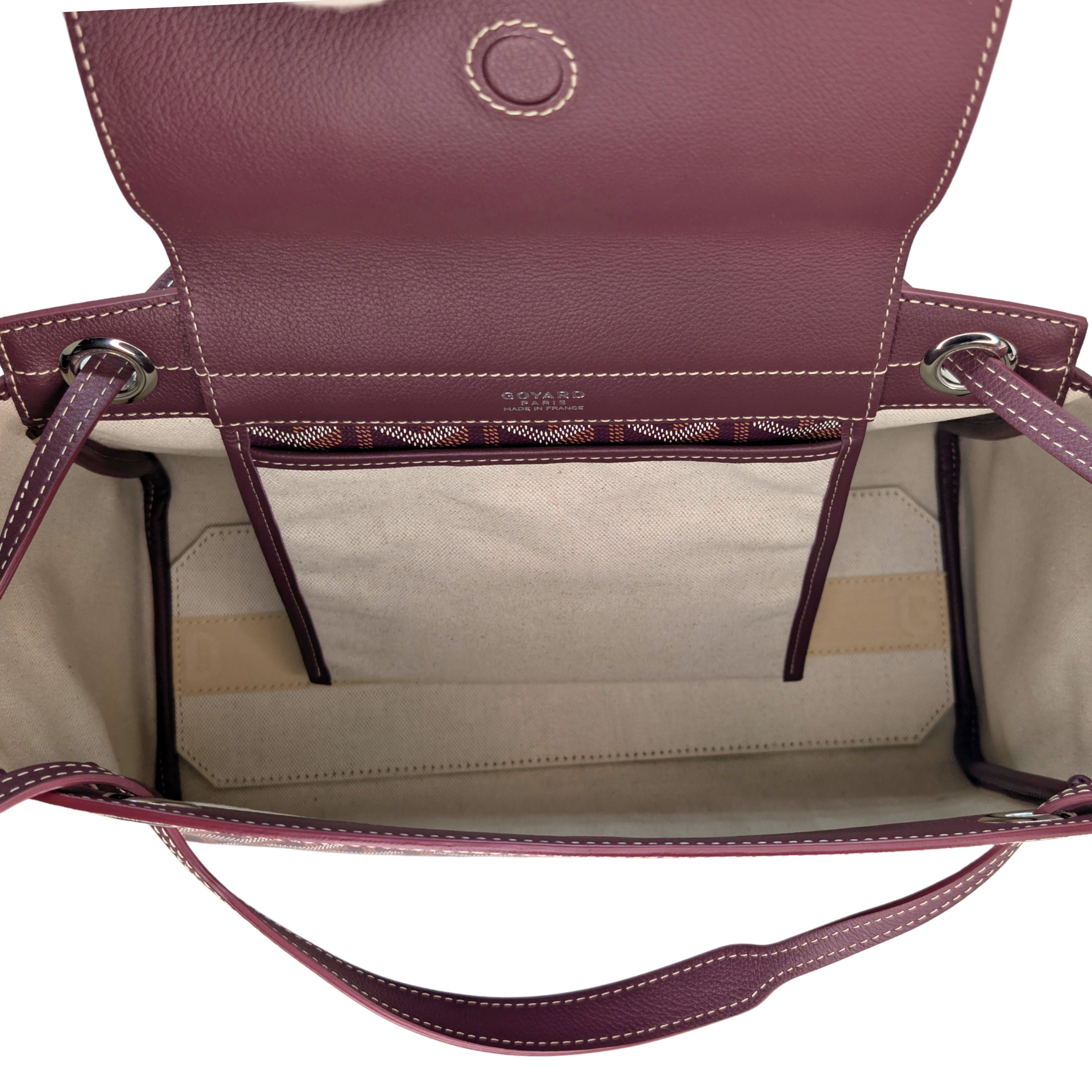 Goyard Goyardine Rouette PM Shoulder Bag Burgundy