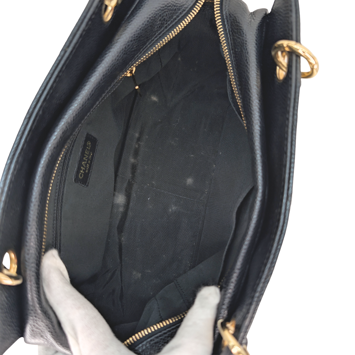 Chanel Shopping Tote Caviar Black